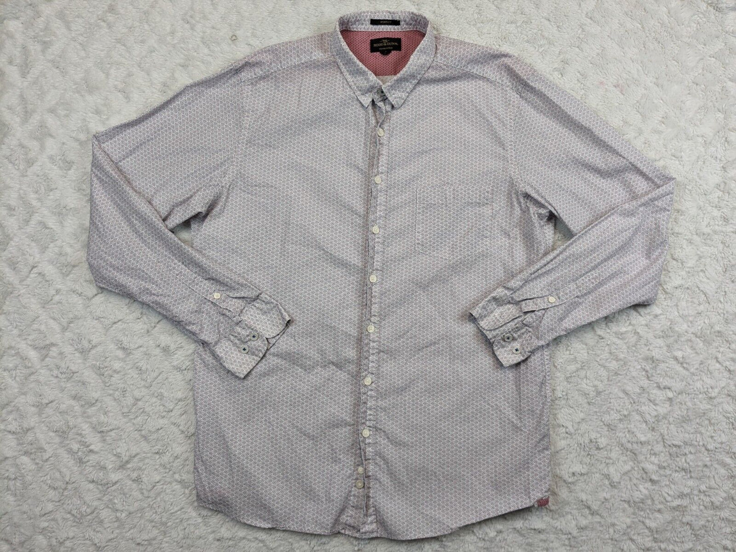 Rodd & Gunn Sports Fit Shirt Mens XL Button Up White Long Sleeve