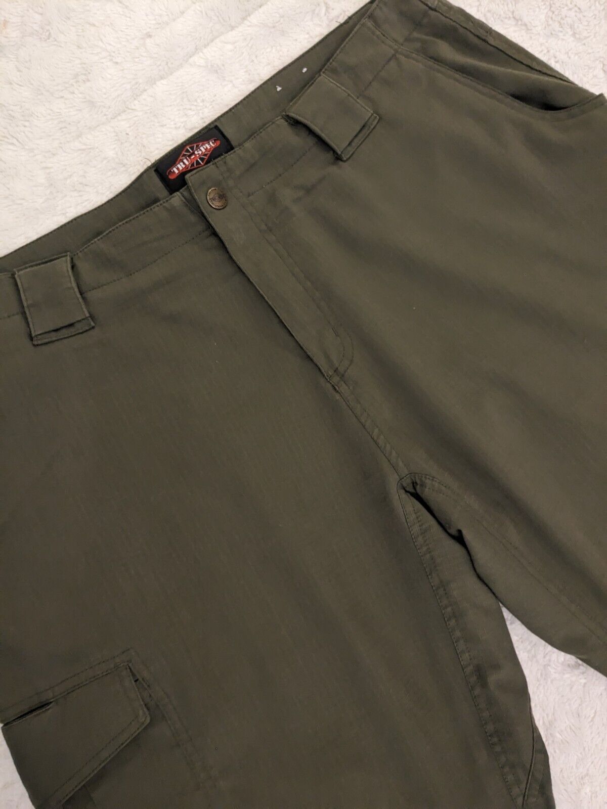 Tru Spec Tractical Rip Stop Pants Womens 20 Olive Cargo High Rise 38x30