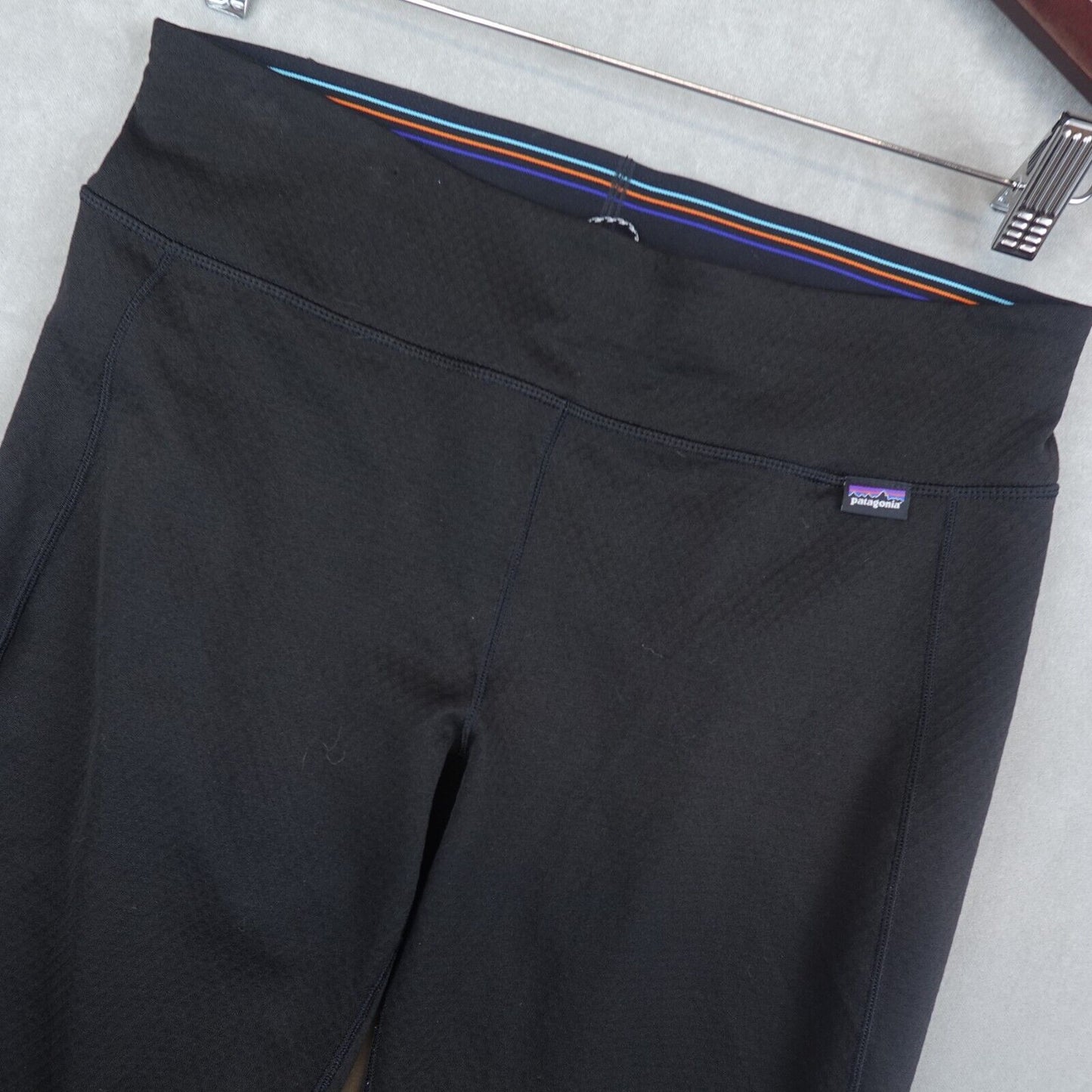 Patagonia Capilene Midweight Bottoms Womens Size Medium Black Base Layer