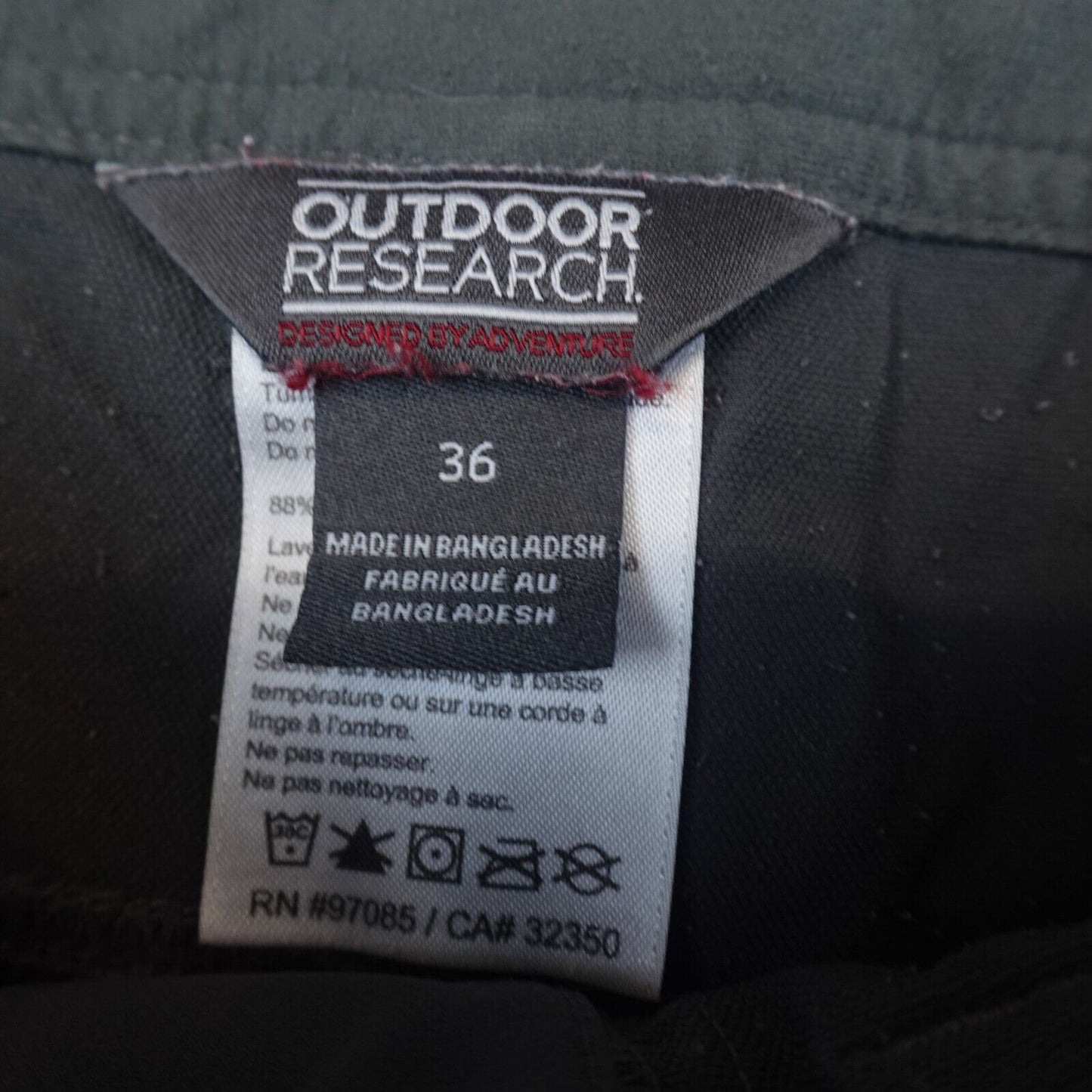 Outdoor Research Voodoo Pants Mens 36x30 Gray Hiking Stretch Climbing Outdoor