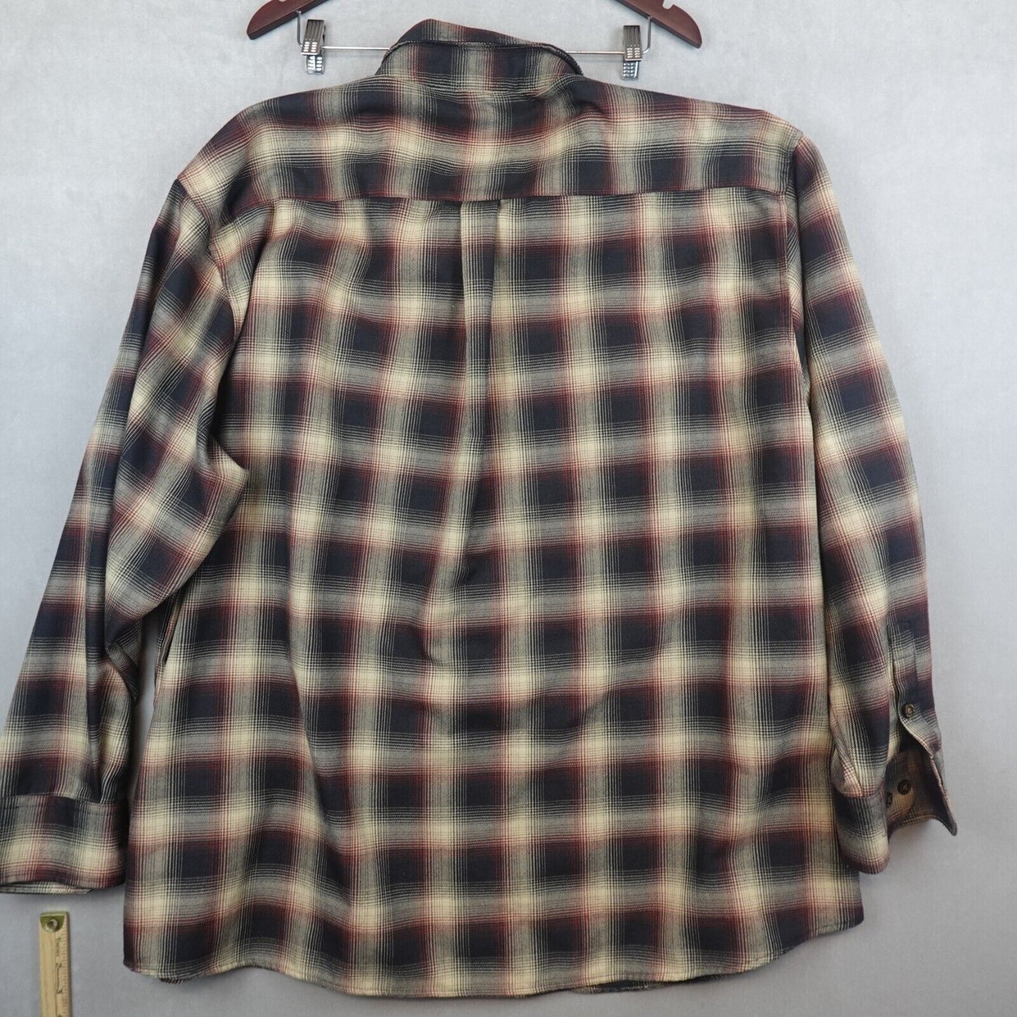 Dixxon Flannel Shirt Men 5XL Pearl Snap Plaid Moreno Long Sleeves Biker Outdoors