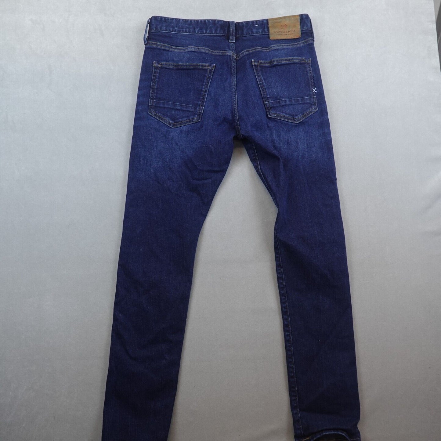 Scotch & Soda Amsterdam Blauw Jeans Ralston Mens Denim 31/32 Indigo Button Fly