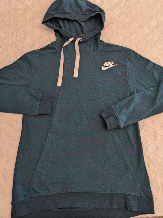 Nike Hoodie Womens XS Atomic Green Heathered Swoosh Sweater Gym Casual Pullover