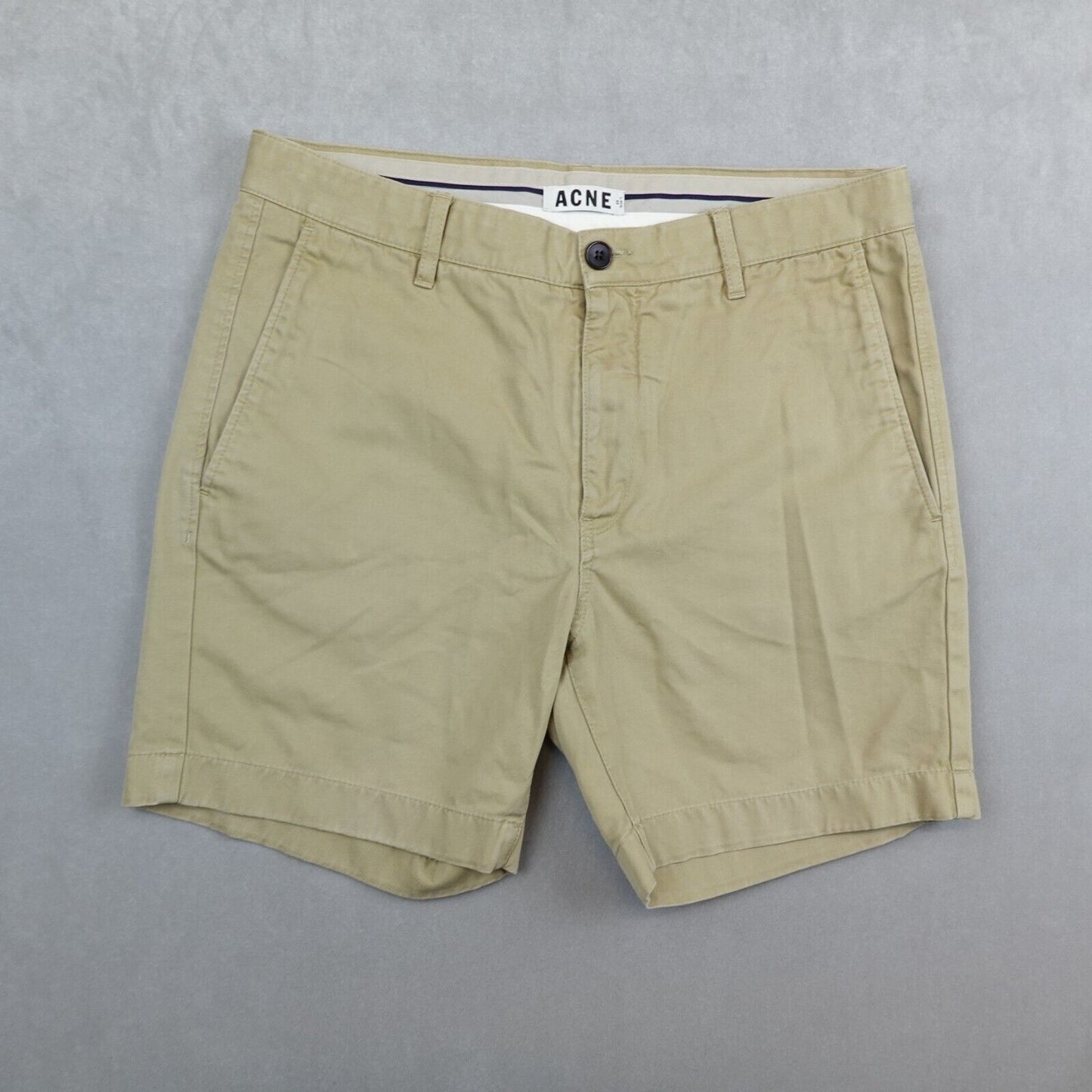 Acne Studio Shorts Mens 32 Chino Khaki 6" Inseam VTG