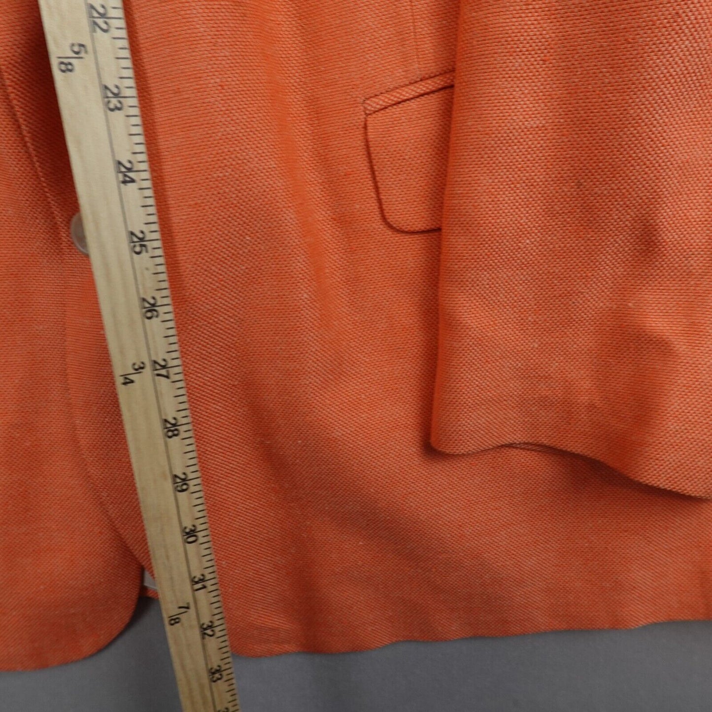 Brooks Brothers Blazer 100% Silk 50L Made In USA Sport Coat Orange