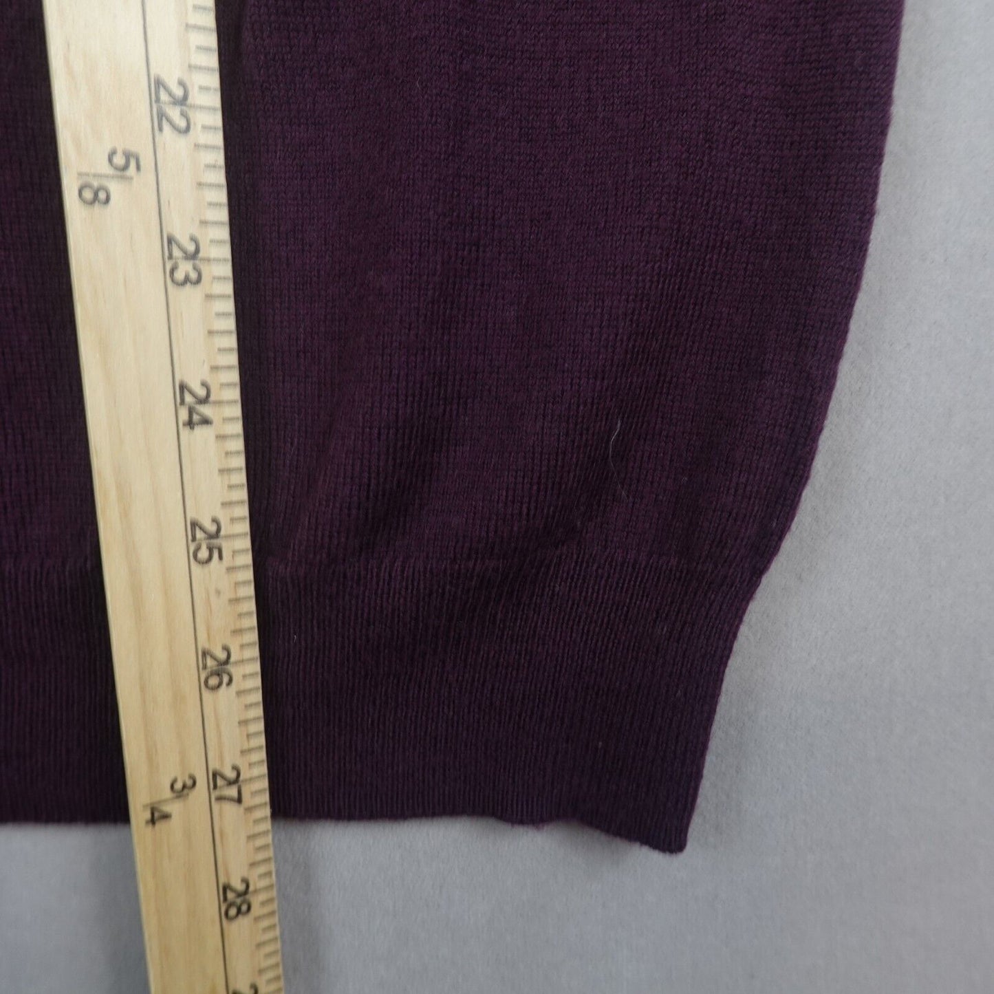 Bonobos Sweater Extra Fine Merino Wool Mens Medium V Neck Pullover Maroon L/S