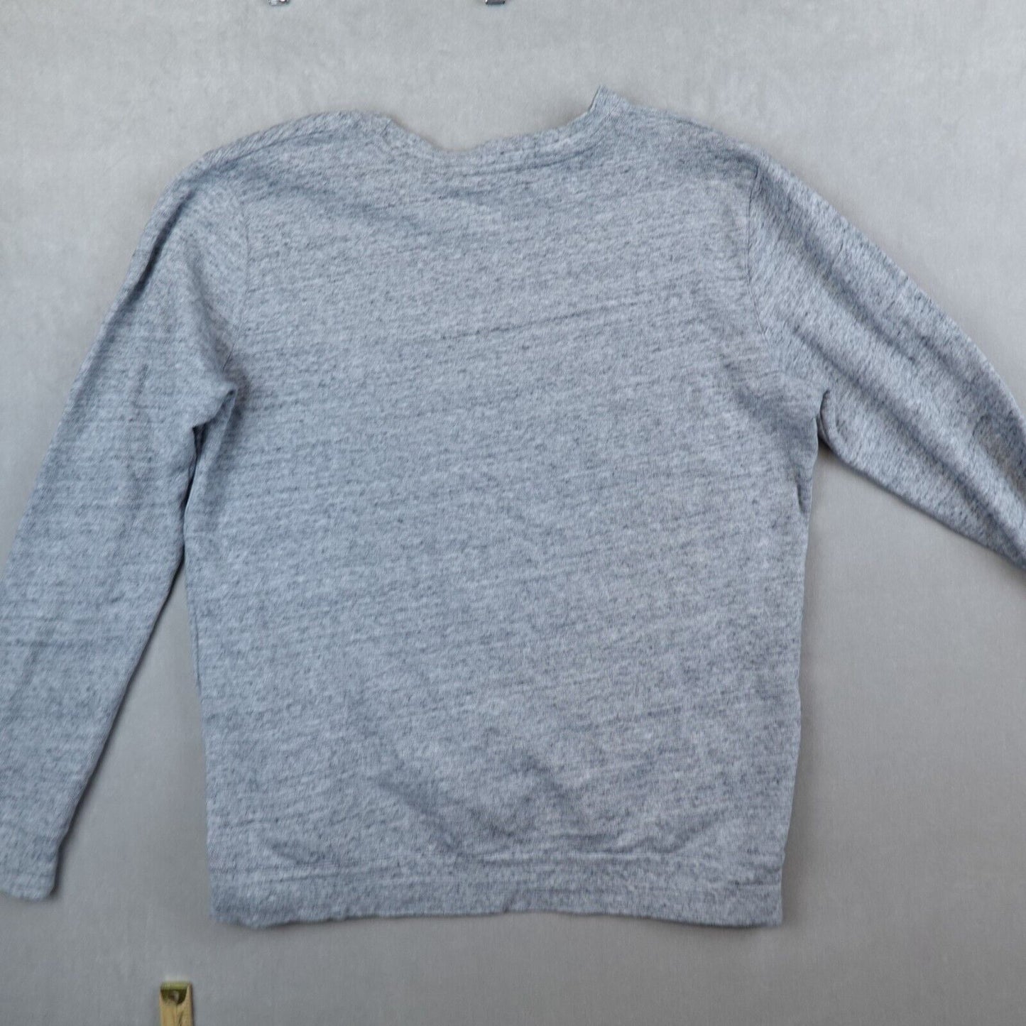 APC Rue Madame Paris Sweater Heather Gray Cotton Crewneck Size XL