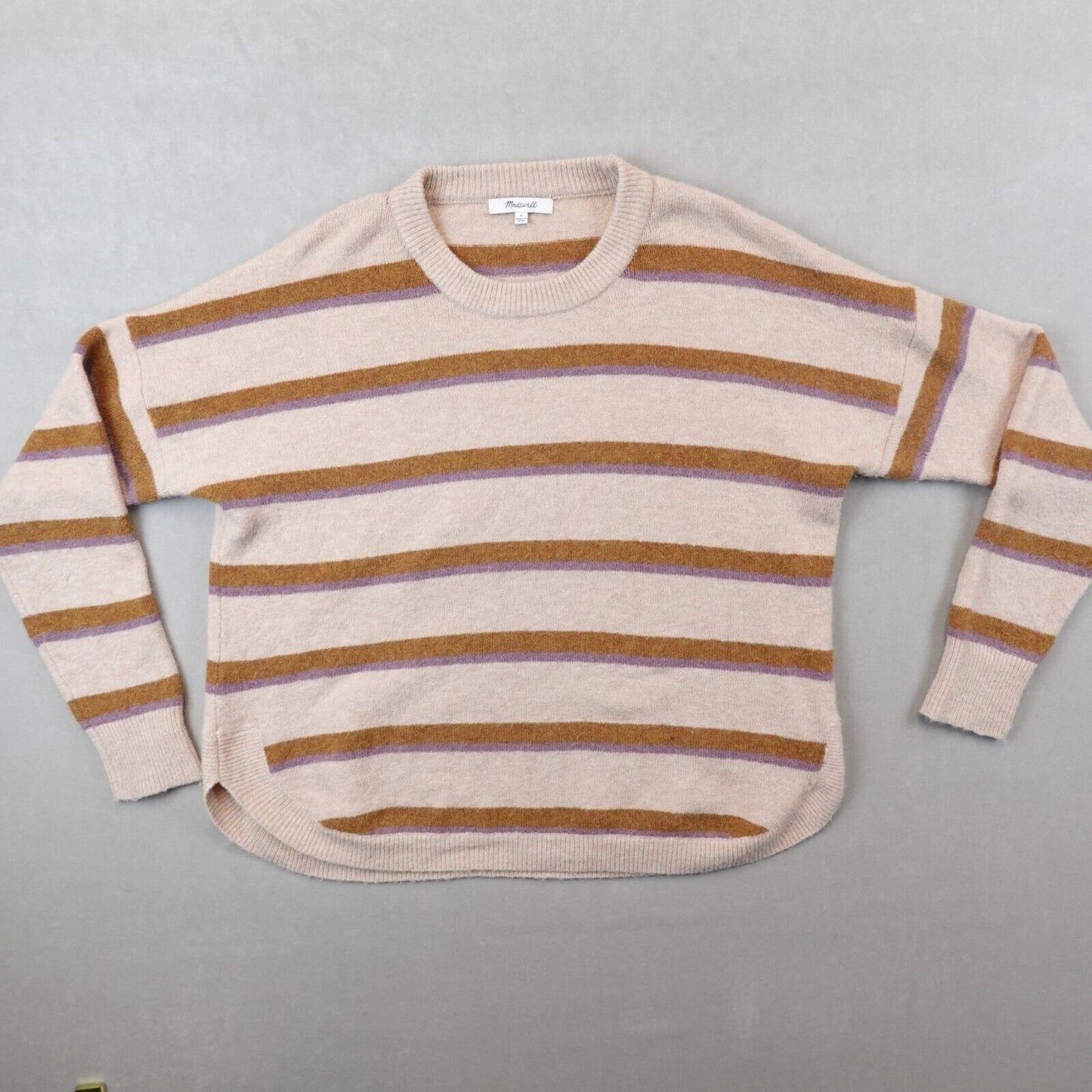 Madewell Sweater Womens Wool Alpaca Blend Striped Boxy Oversized Size Small