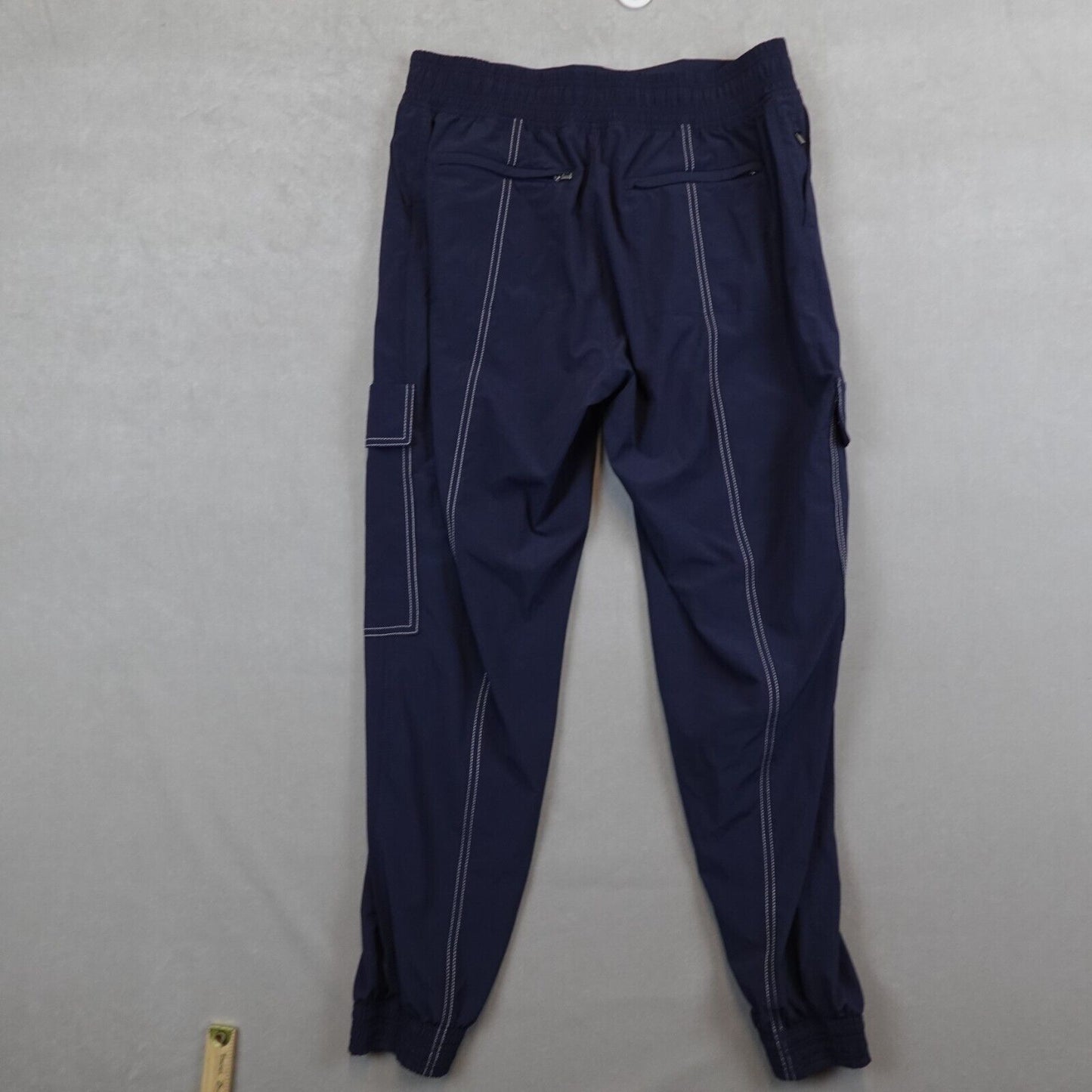 Athleta Chelsea Utility Jogger Blue Womens Size 10 Stitching Accent Tapered