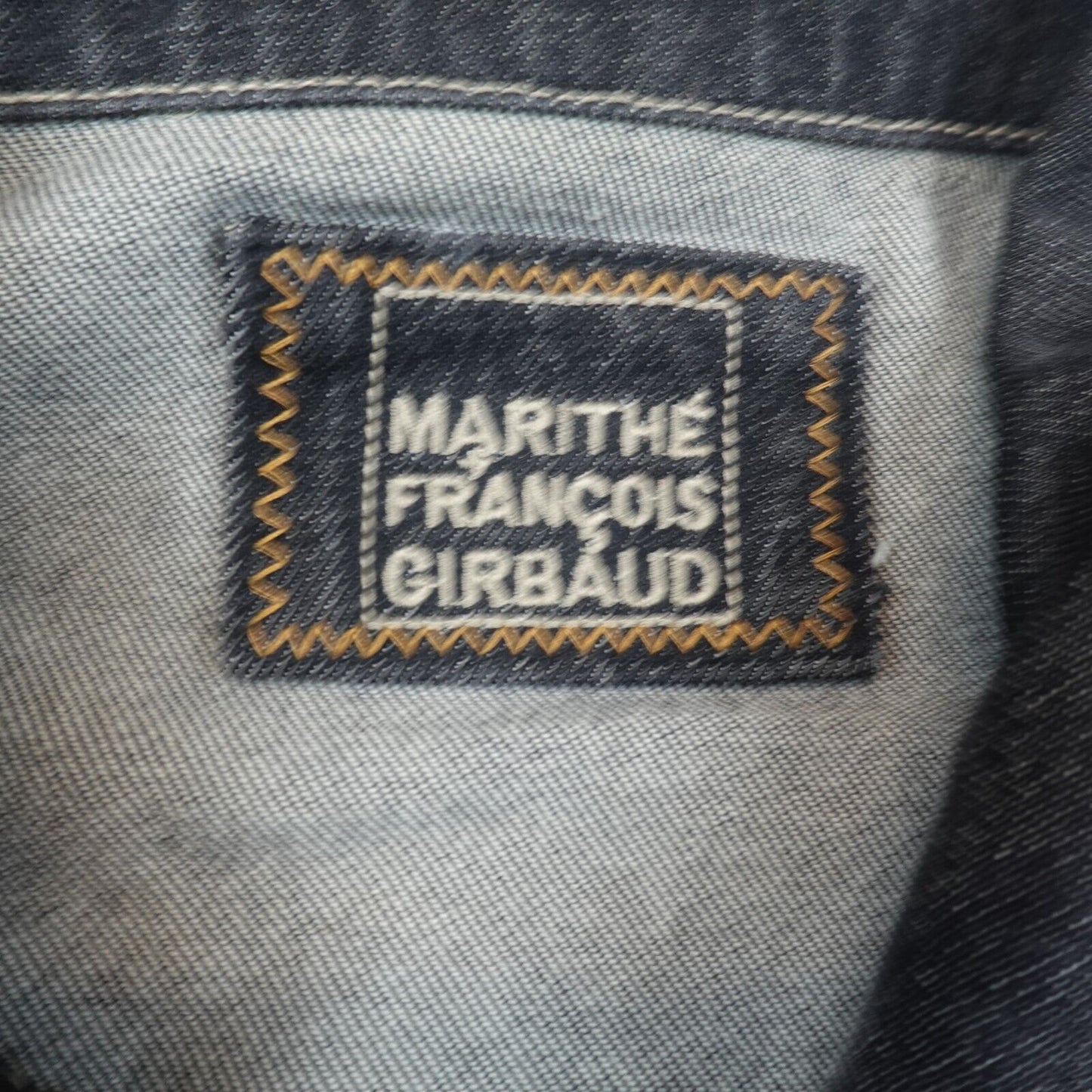 VTG Marithe Francois Girbaud Jean Jacket Men Denim Trucker XL Black Y2K EUC