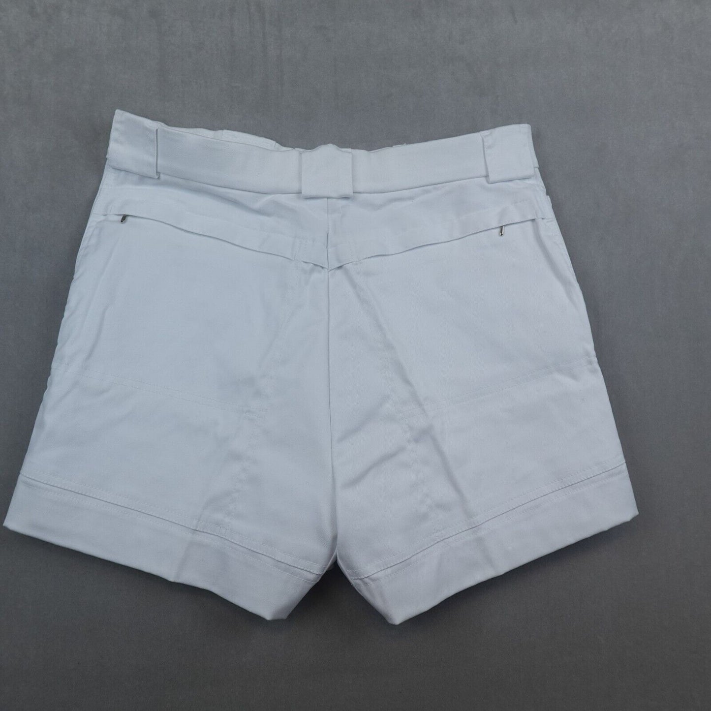 VTG Sportif Short Men 34 Khaki Cargo Chino White Safari Captain Outdoor New