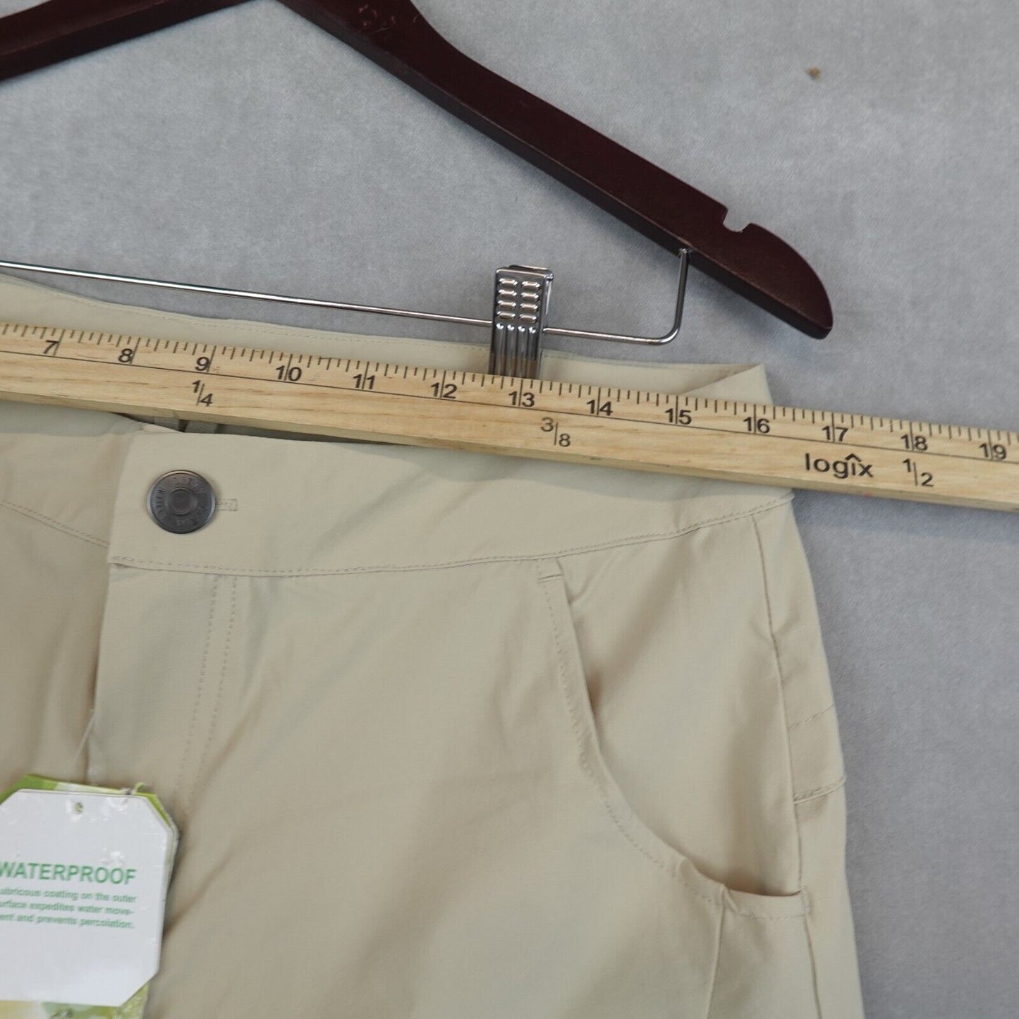 NWT LJBJN Pants Womens Large Capri Straight Khaki Hiking Outdoors New