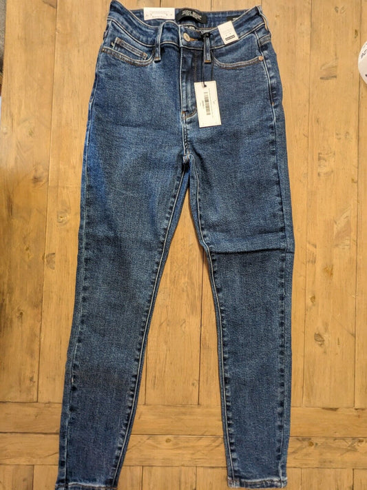 NWT Judy Blue Jeans 1 / 25 High Waist Skinny Fit Stone Washed Medium Blue New