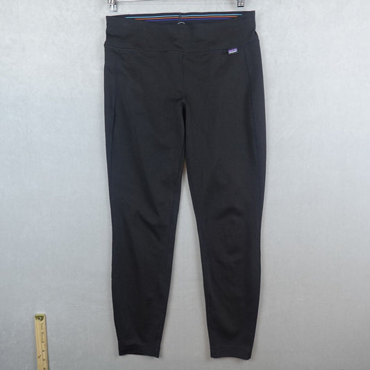 Patagonia Capilene Midweight Bottoms Womens Size Medium Black Base Layer