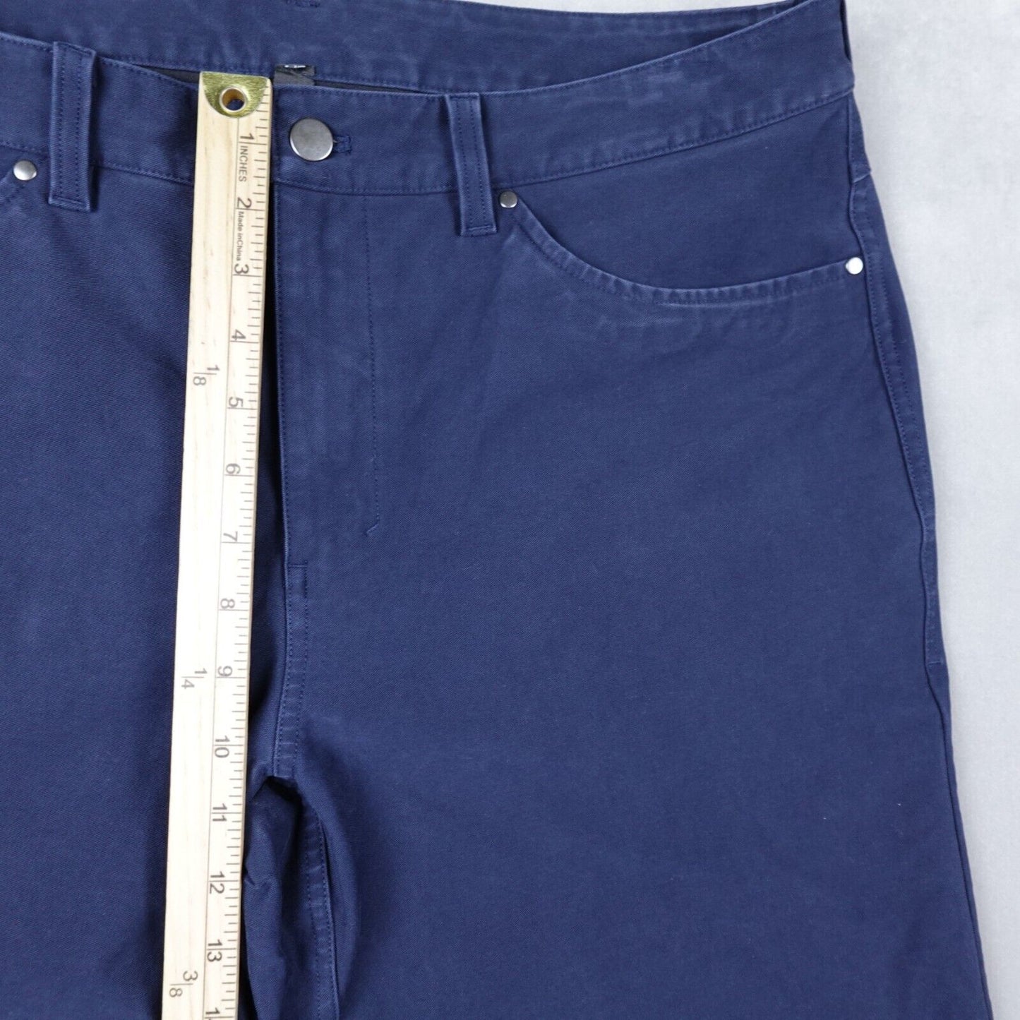 Lululemon ABC Relaxed Fit Crop Pant Mens 36x27 Utilitech Iron Blue