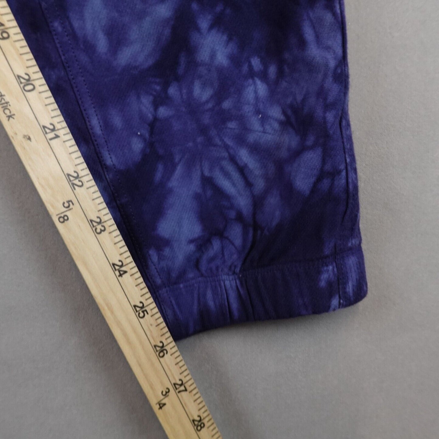 Athleta Farallon Jogger Pants Crystal Tie Dye Women XL Pocket Pull On Blue Taper