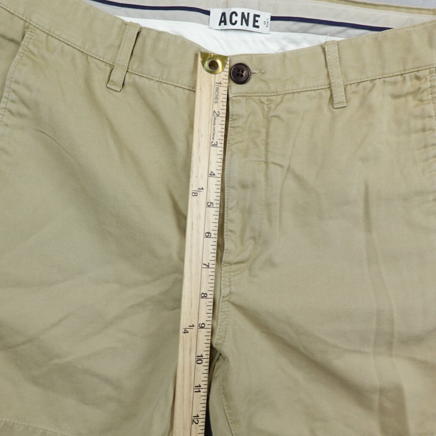 Acne Studio Shorts Mens 32 Chino Khaki 6" Inseam VTG