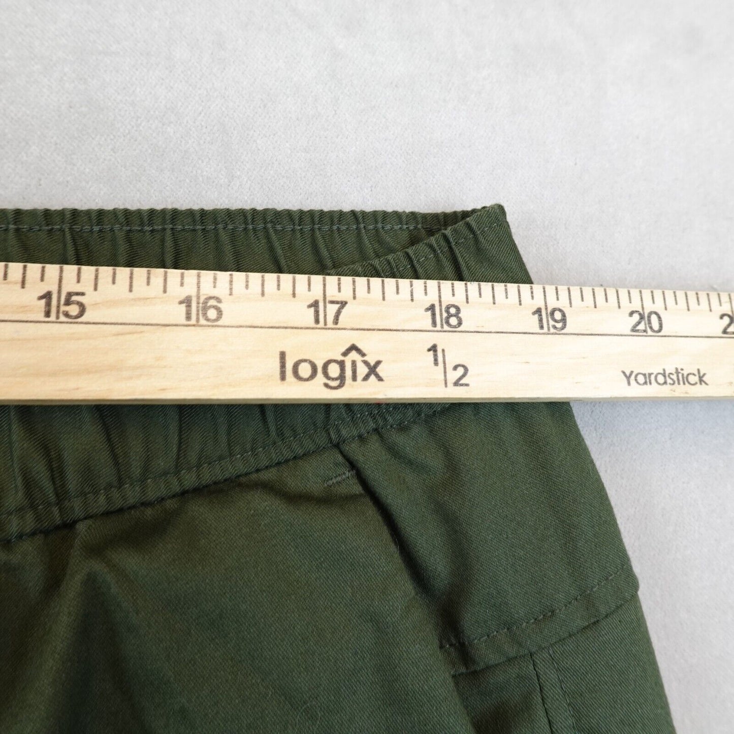 01.ALGO Performance Pants Cargo Mens 37x31 OG Green Stretch Water Repellent