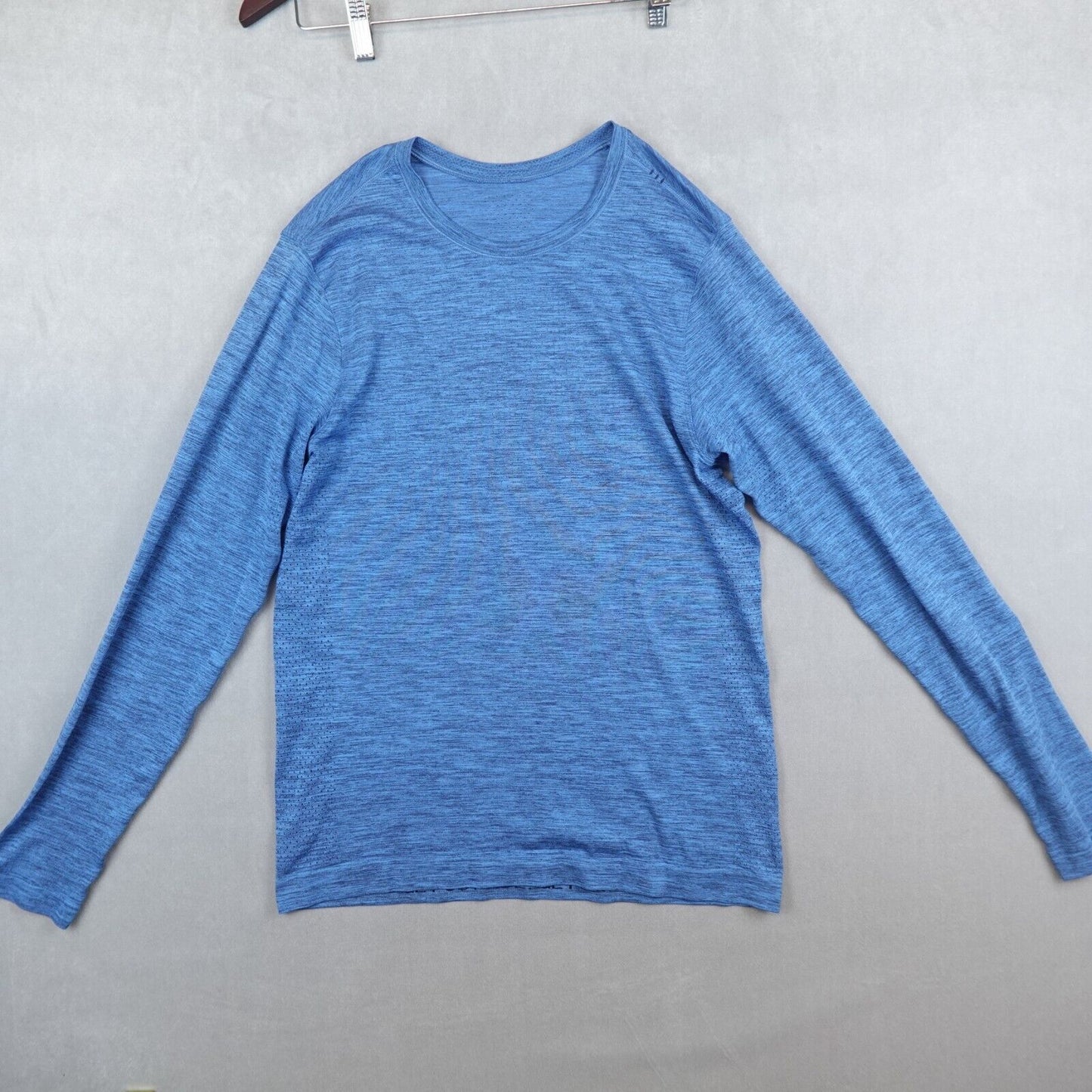 Lululemon Shirt Mens Small Blue Metal Vent Tech Long Sleeve Stretch