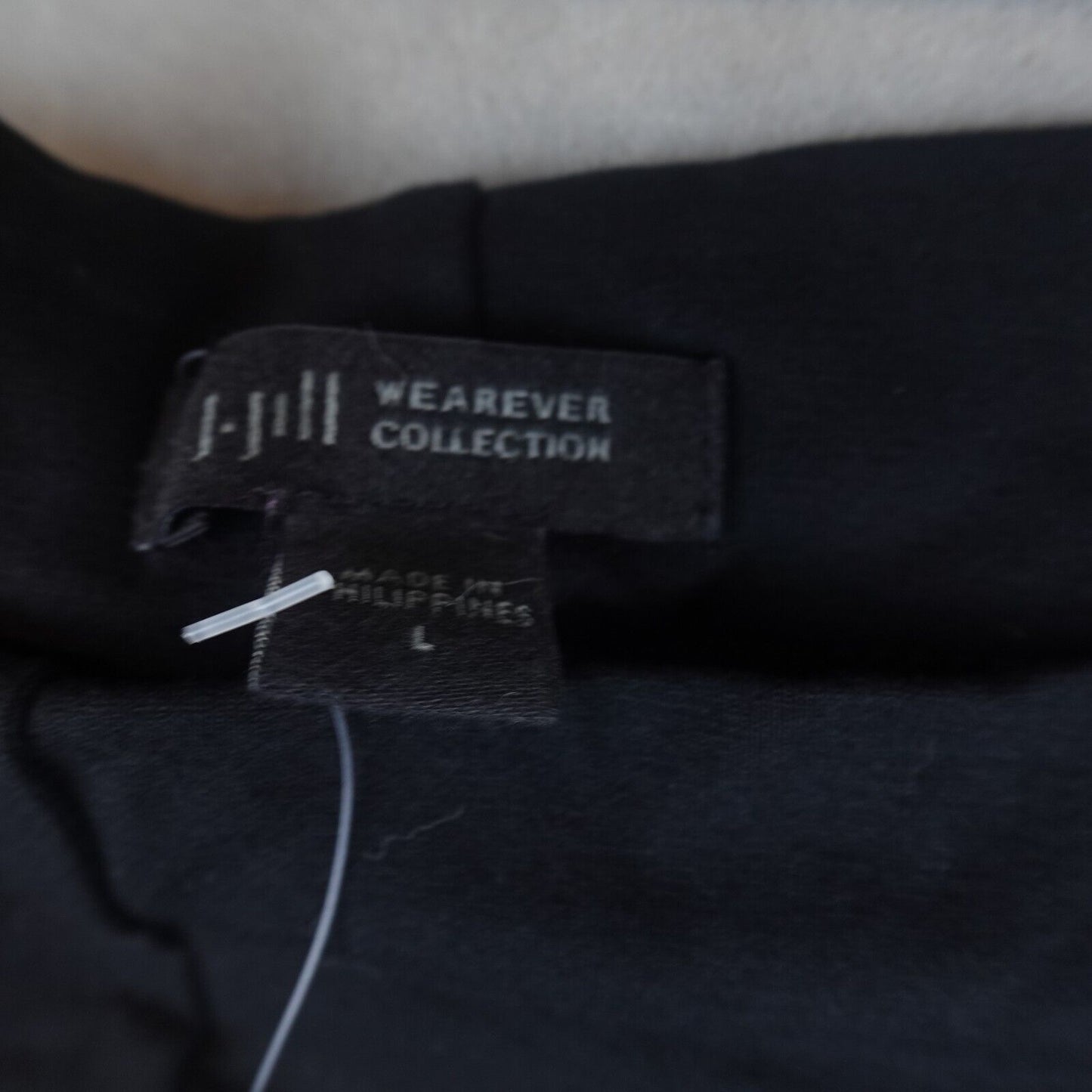 NWT J Jill Wearever Pants Size Large Black Full Wide Leg Paperbag Pull On Belted