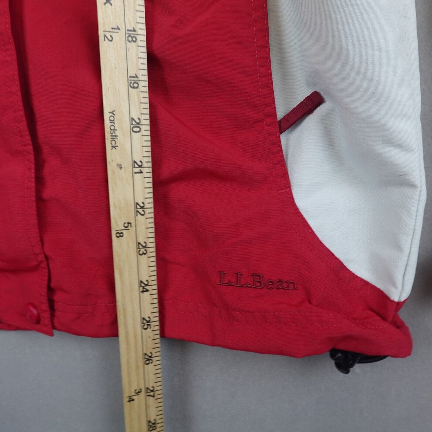 VTG LL Bean Jacket Womens Small Hooded Outdoor Ski Red