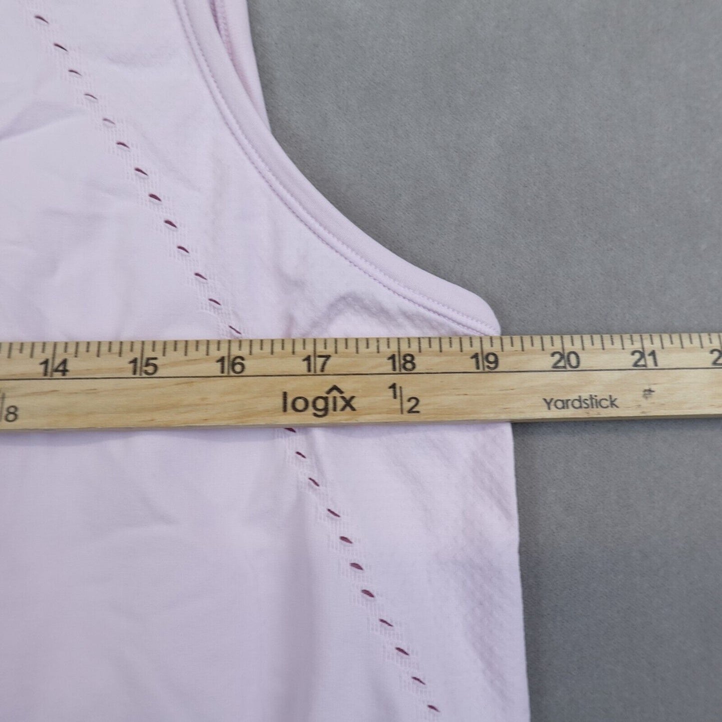 Athleta Foothill Tank Top Womens Size Large Pink Split Back Activewear Yoga