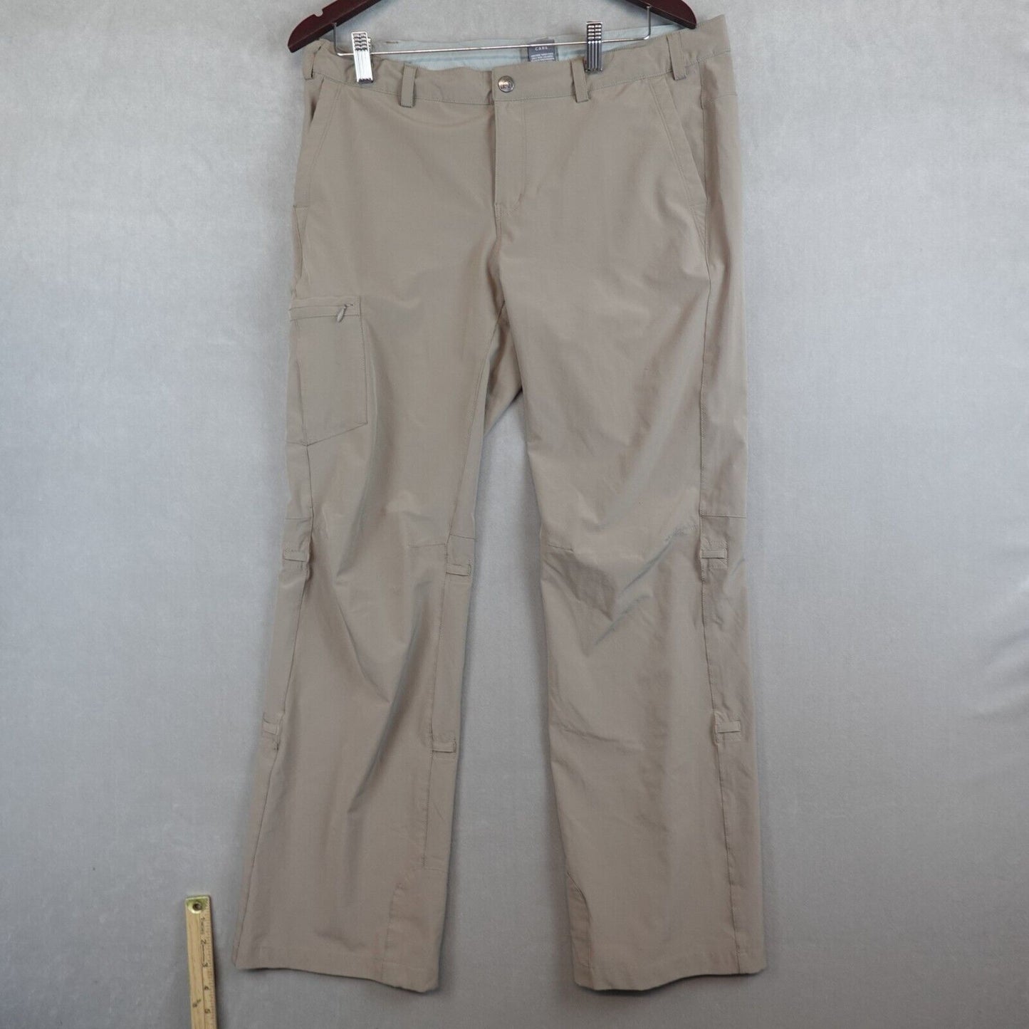 REI Co-op Pants Hiking Trail Womens Size 14 Cargo Beige Outdoors