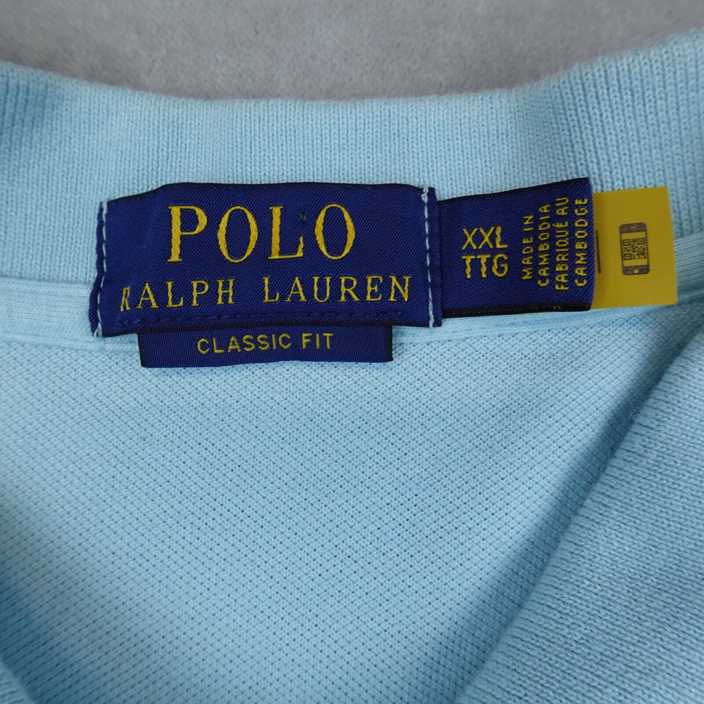 Polo Ralph Lauren Polo Shirt Mens XXL Blue Classic Golf Preppy Pony Pique