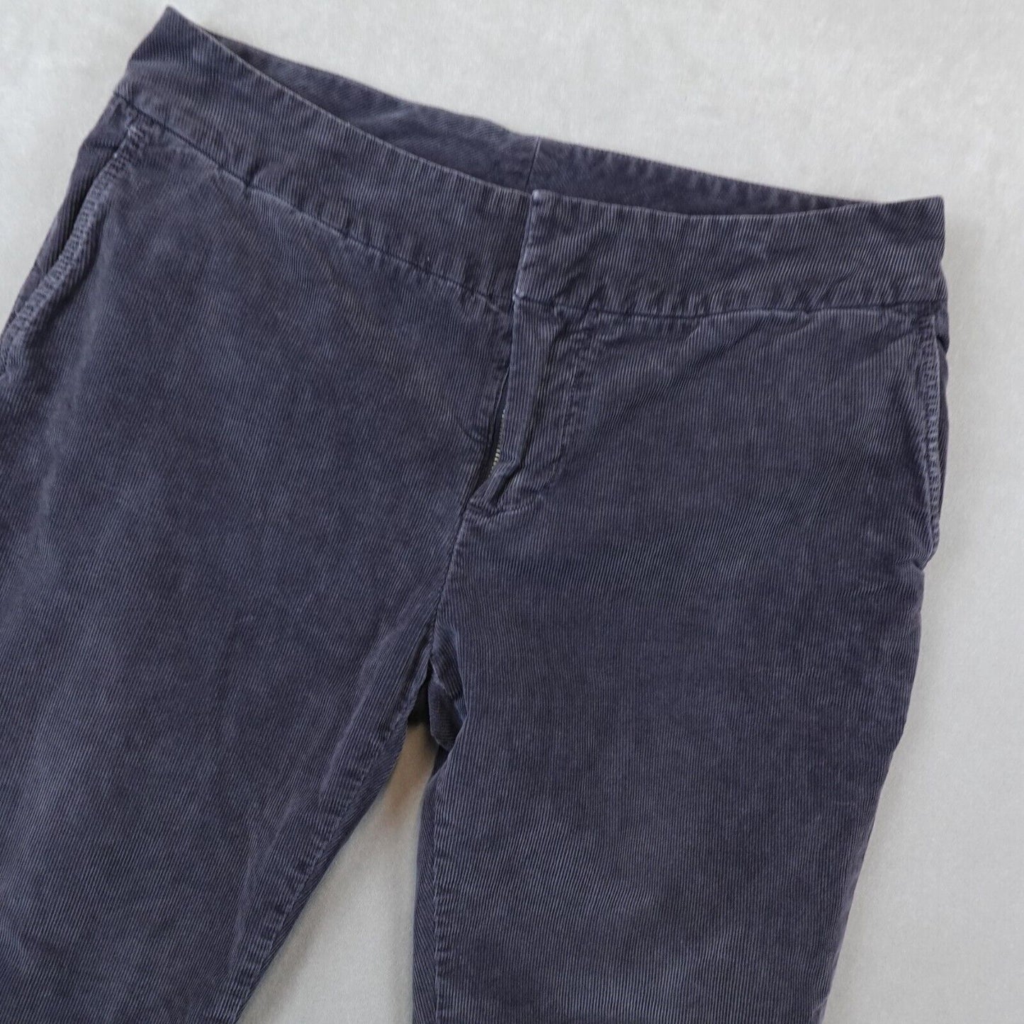 Standard James Perse Pants Womens Size 29 Corduroy Ankle Split Hem Blue Gray