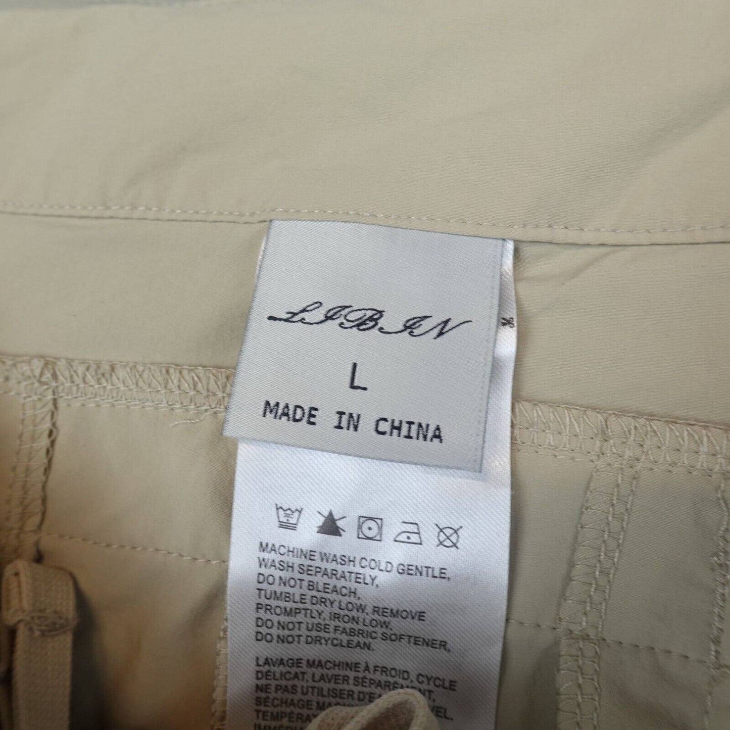 NWT LJBJN Pants Womens Large Capri Straight Khaki Hiking Outdoors New