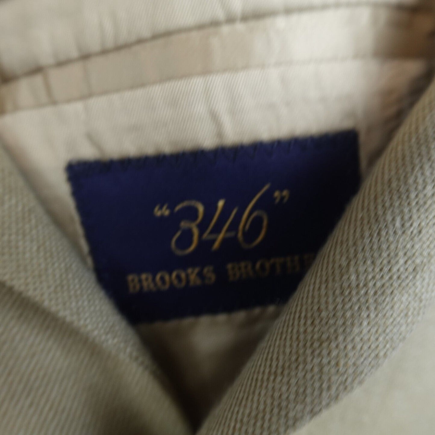 Brooks Brothers Blazer Silk Wool Blend Mens Size 42R Sport Coat Beige