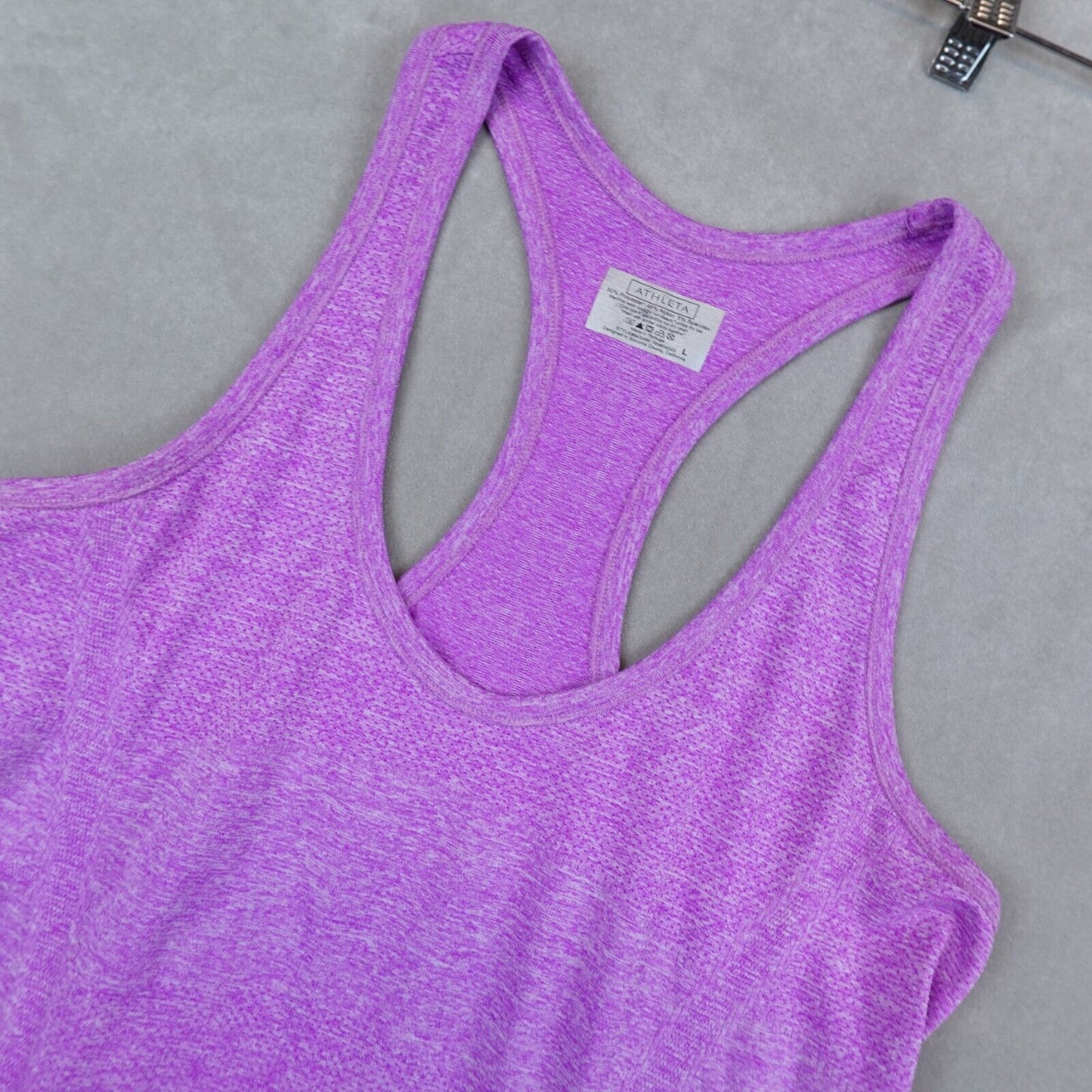 Athleta Fastest Track Tank Top Ruch Top Women Large Stretch Tee