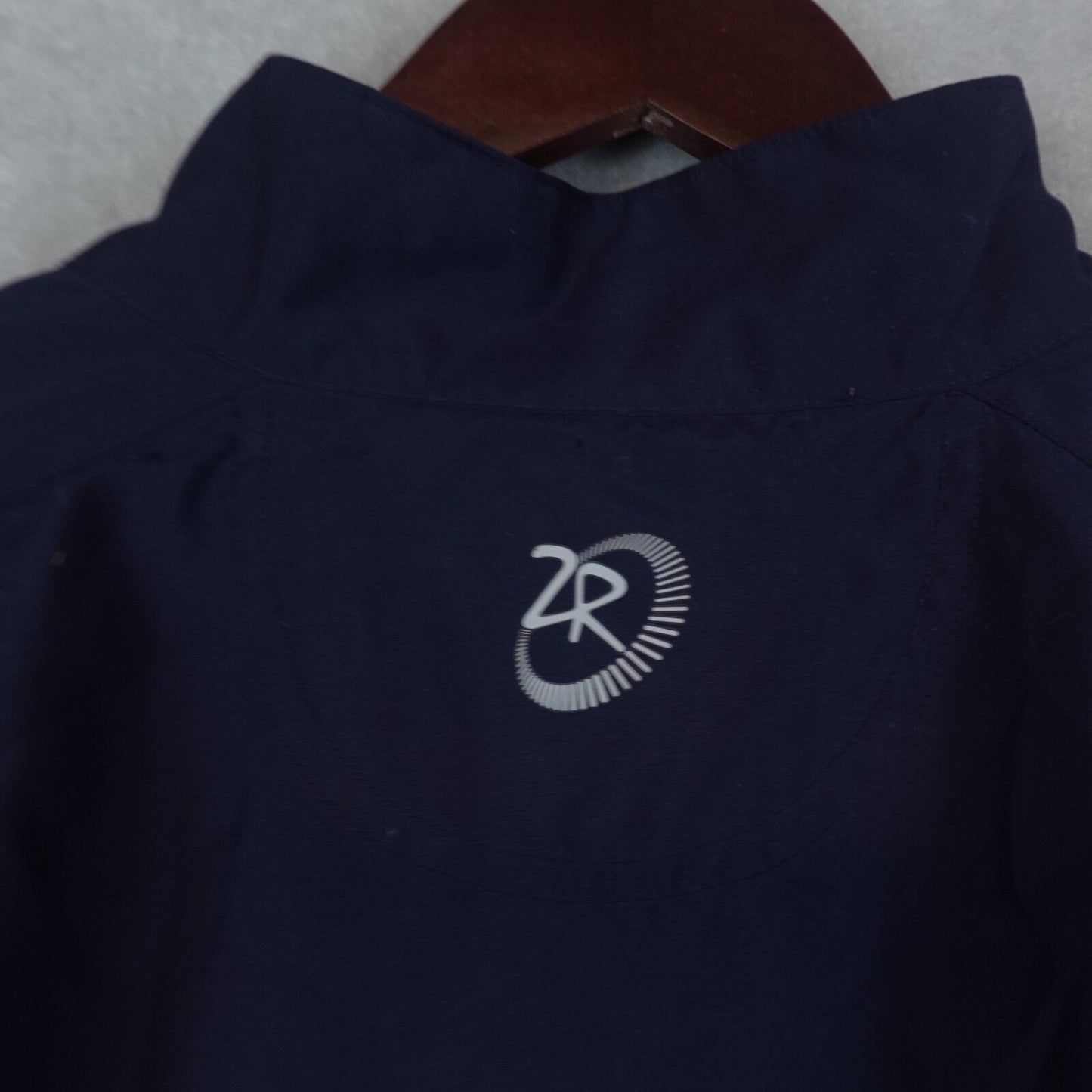 Zero Restriction Jacket Mens Large 1/4 Zip Navy Blue Softshell Golf Long Sleeves