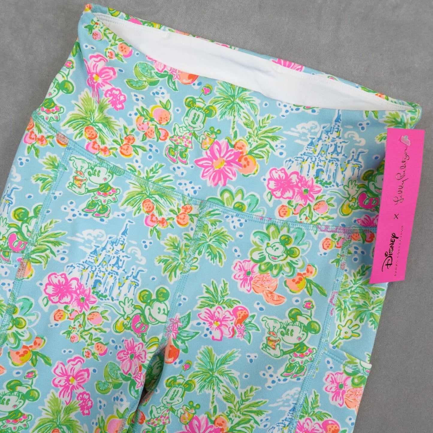 NWT Lilly Pulitzer x Disney Leggings Size XS Lilly Loves Disney Weekender Mickey