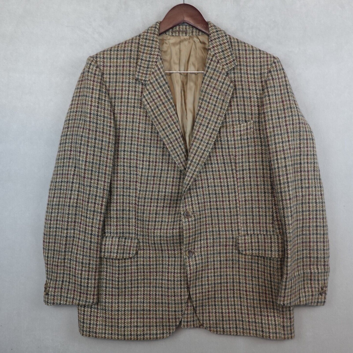 VTG Kevin & Howlin Donegal Tweed Blazer Men 46 Mohair Wool Cashmere Coat Jacket