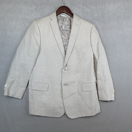 Lauren Ralph Lauren Linen Blazer Women 20 Beige Jacket