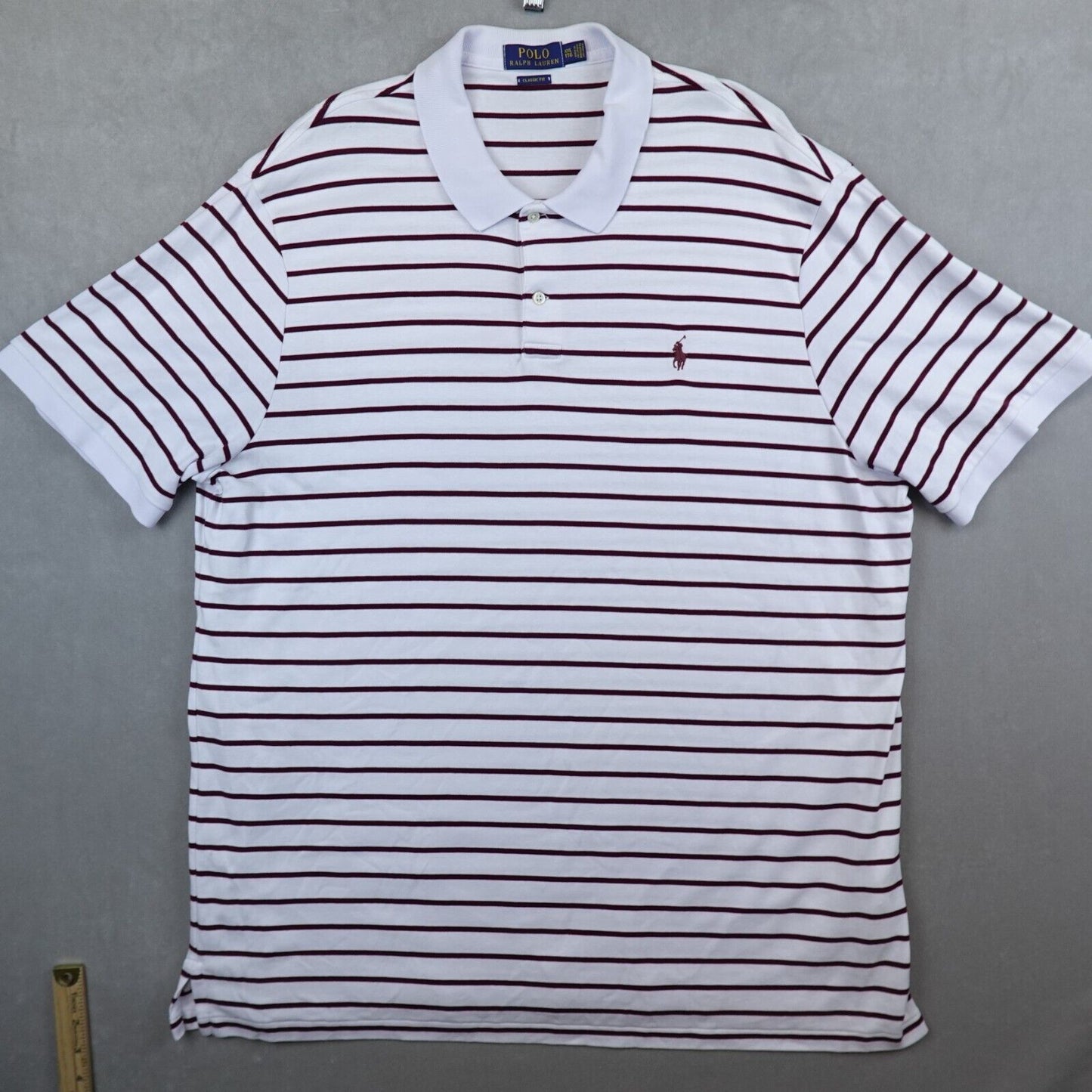 Polo Ralph Lauren Polo Shirt Mens XXL Striped Classic Fit Golf Preppy Pony