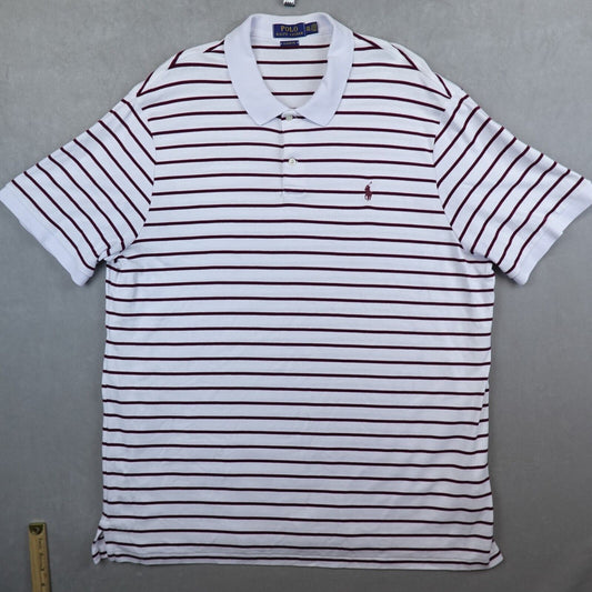 Polo Ralph Lauren Polo Shirt Mens XXL Striped Classic Fit Golf Preppy Pony