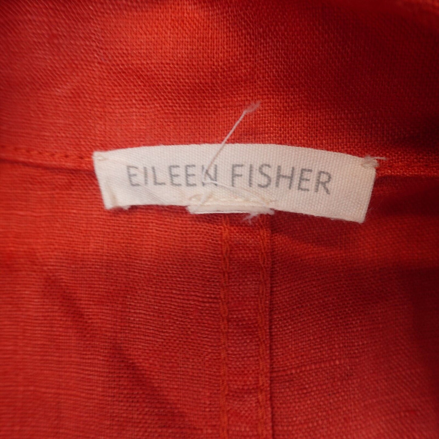 Eileen Fisher Jacket Organic Linen Lightweight Mandarin Collar Zip Size 3X Plus