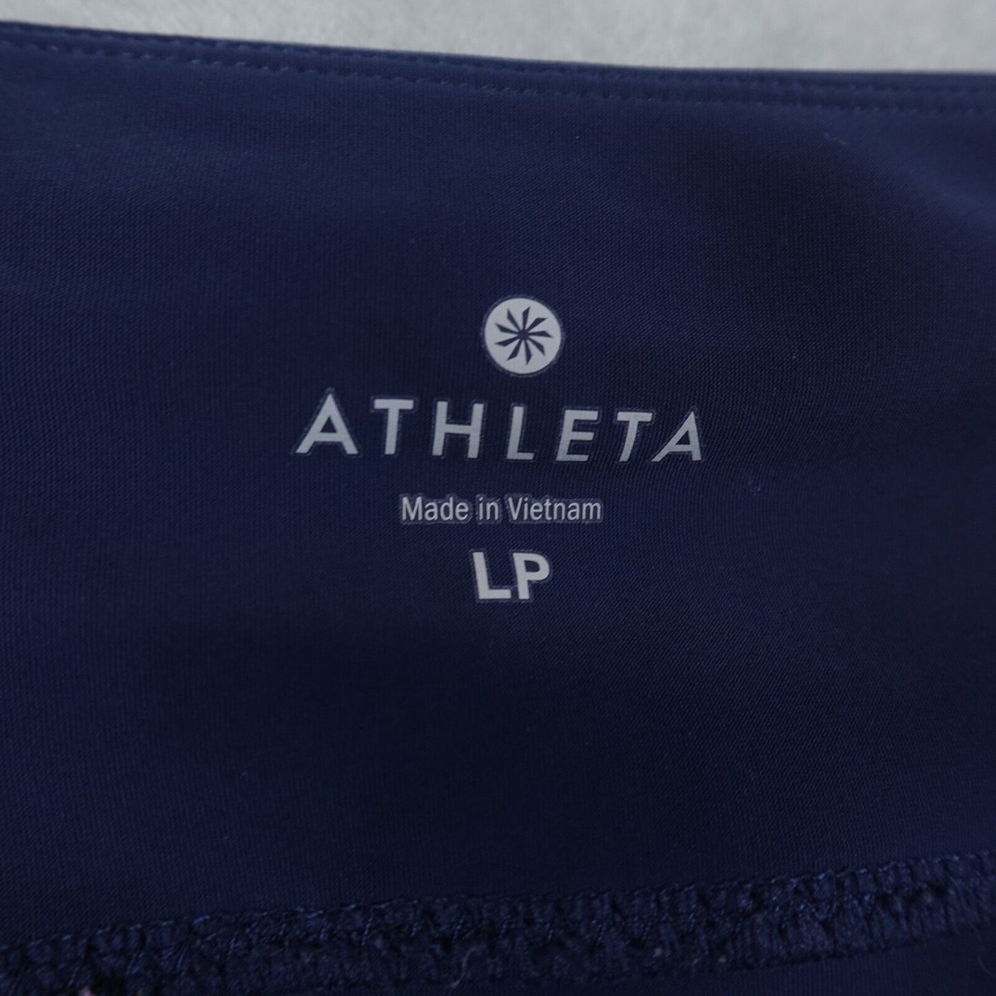 Athleta Stellar Trouser Pants High Rise Ankle Stretch Blue Size Large Petite