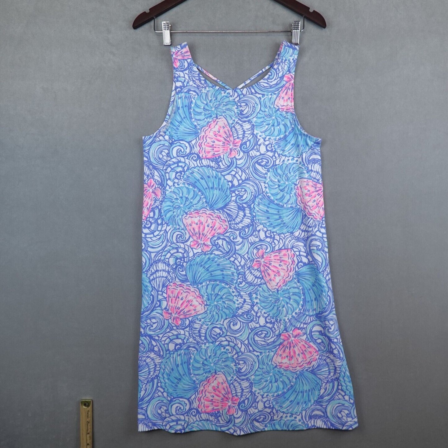 Lilly Pulitzer Kristen Dress Womens Size Small Blue Haven Raising Shells Swing