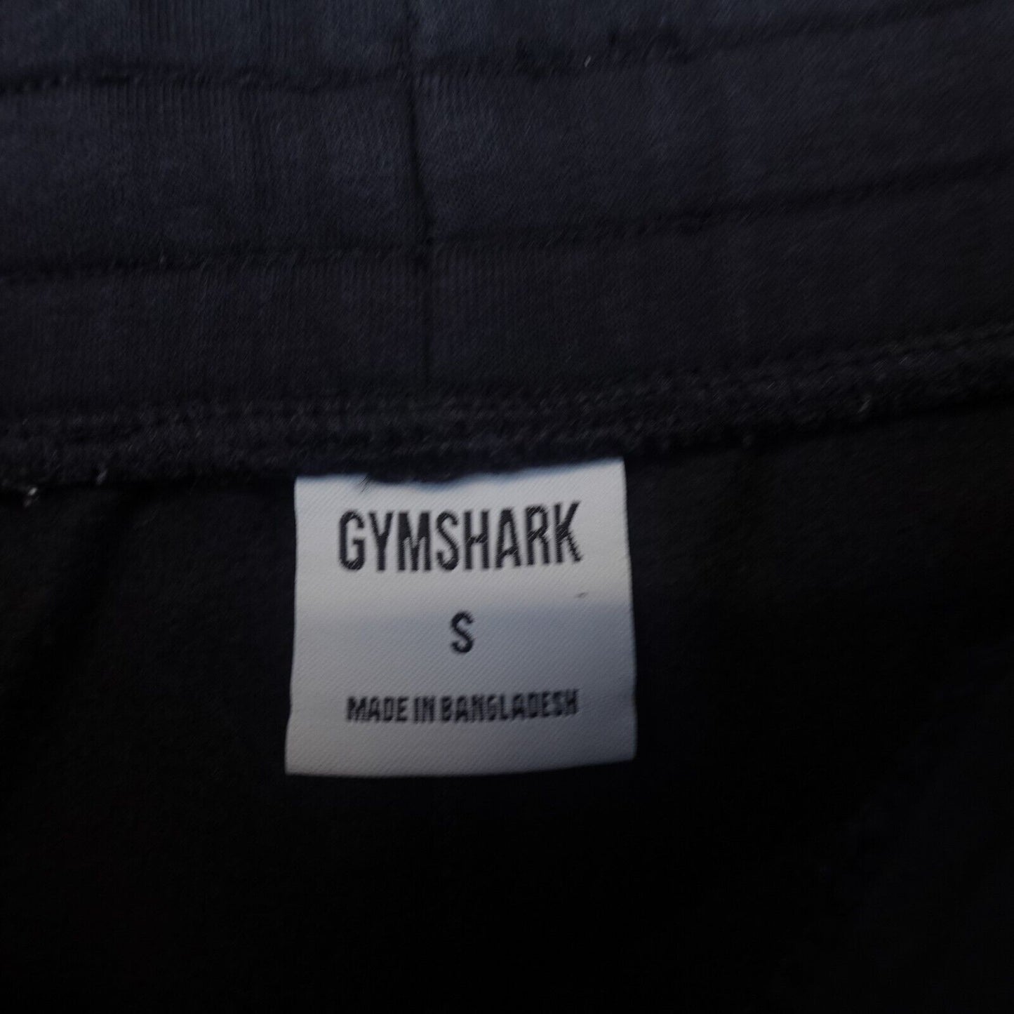 Gymshark Legacy Shorts Mens S Black Drawstring Fitness Logo Workout Double Knit