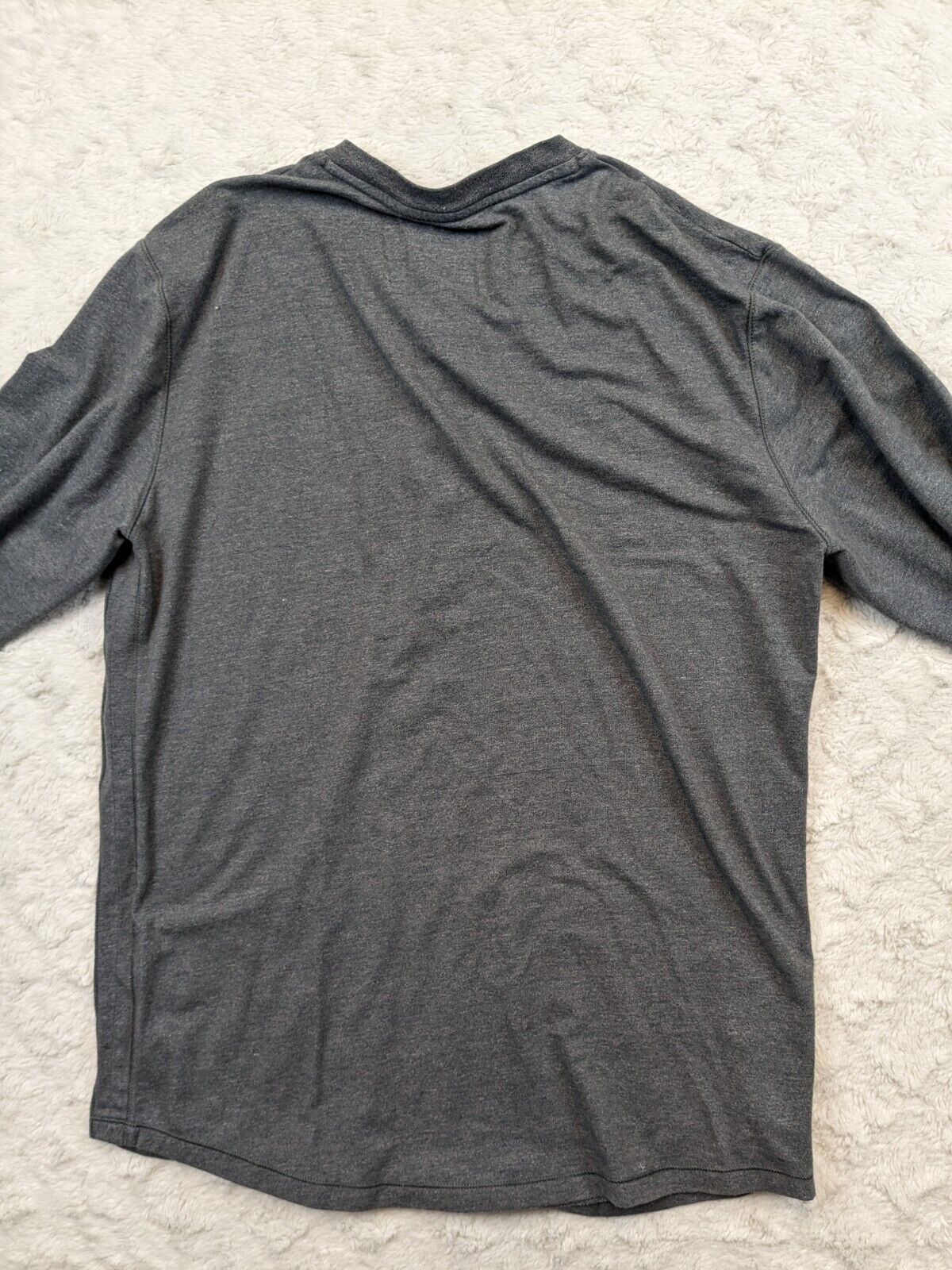 Under Armour Henley Shirt Mens Medium The Rock Blood Sweat Respect Gray Top