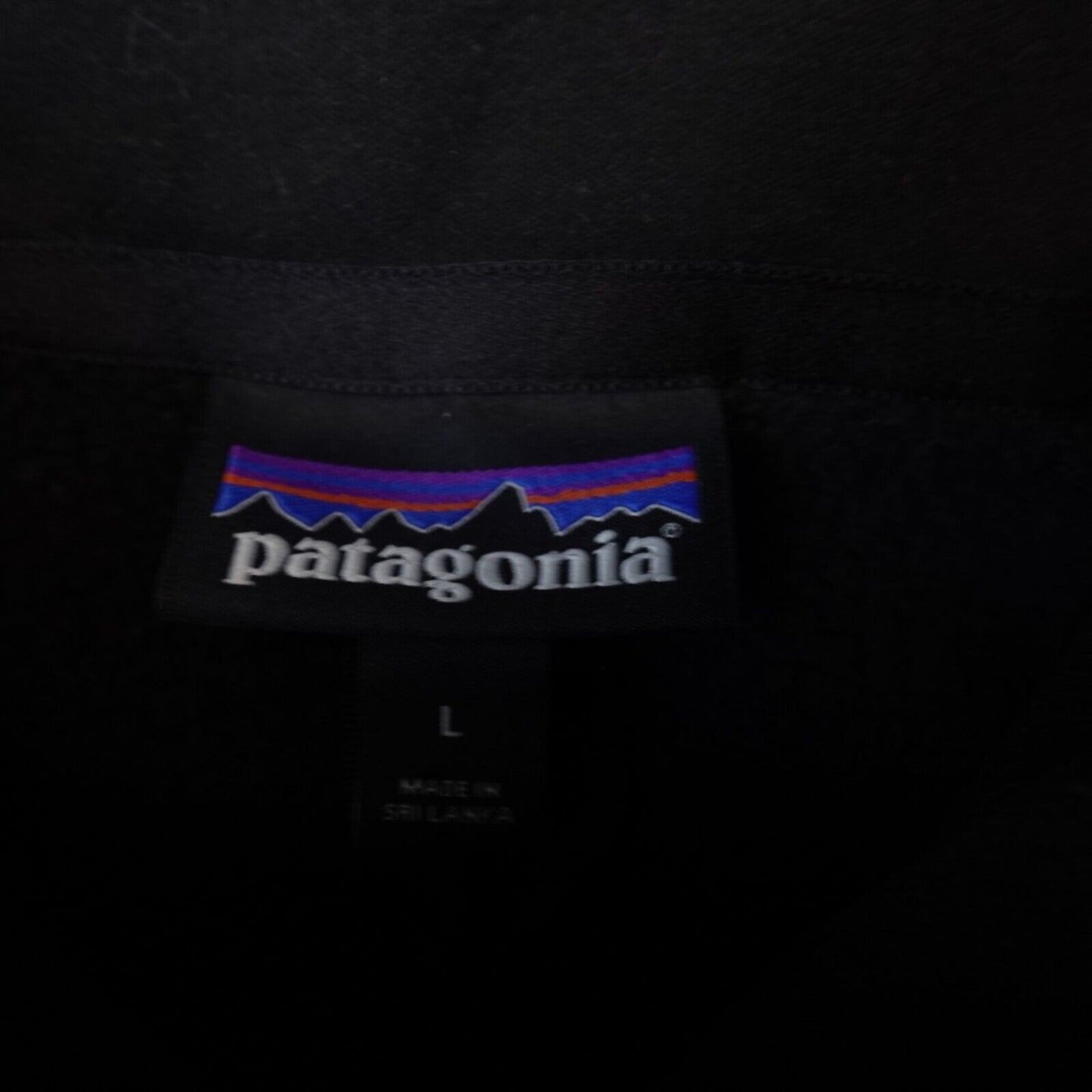 Patagonia Better Sweater Womens Large 1/4 Zip Fleece Jacket Black Company Logo