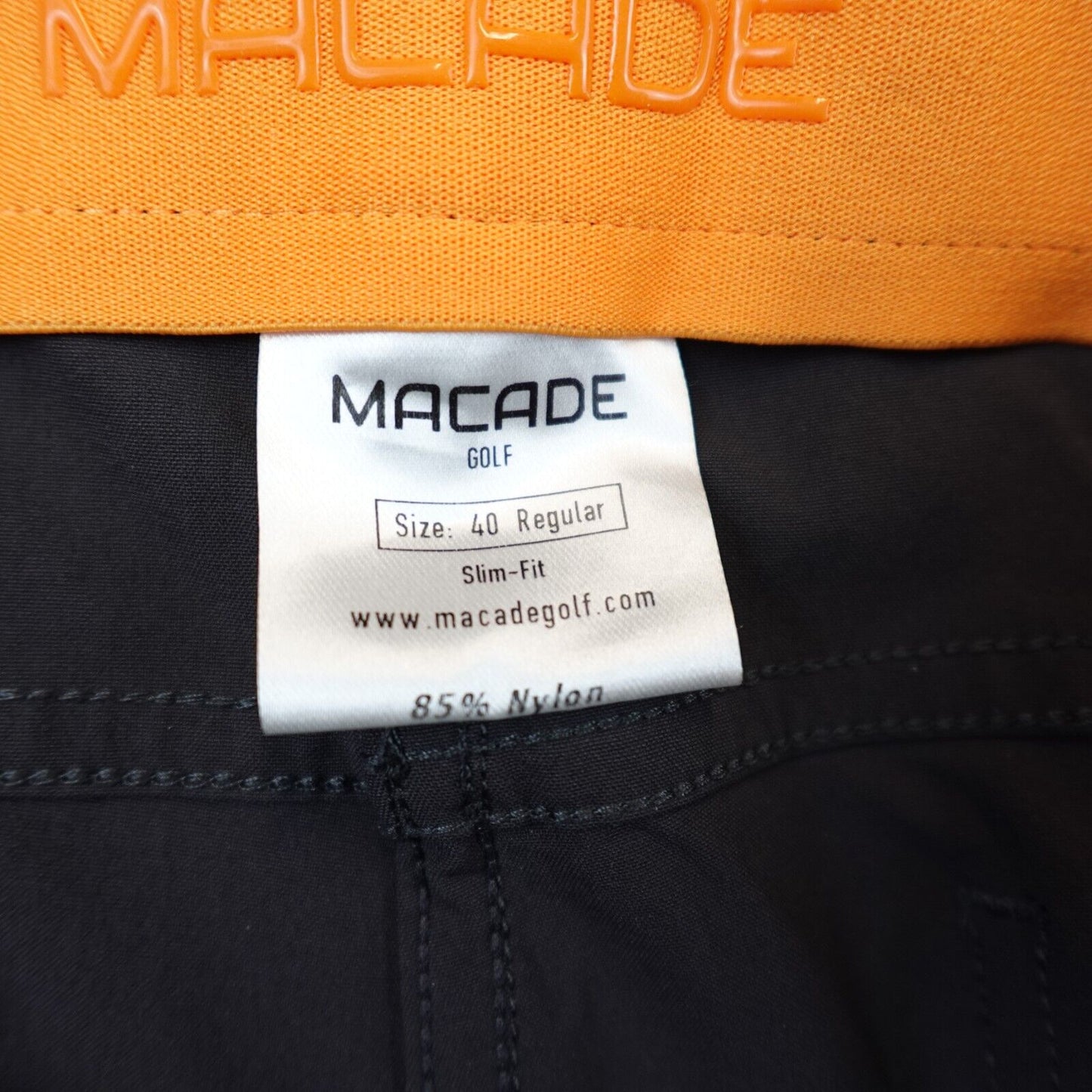 Macade Golf Pants Jogger Mens Size 40 Regular Slim Fit Performance Light Black