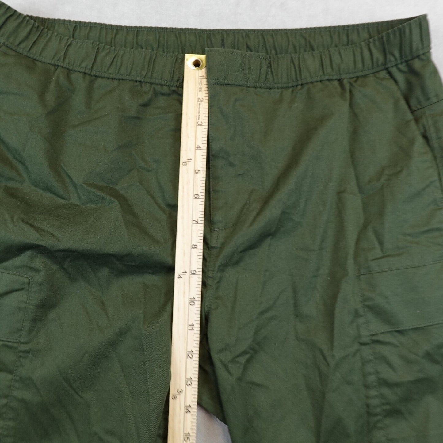 01.ALGO Performance Pants Cargo Mens 37x31 OG Green Stretch Water Repellent