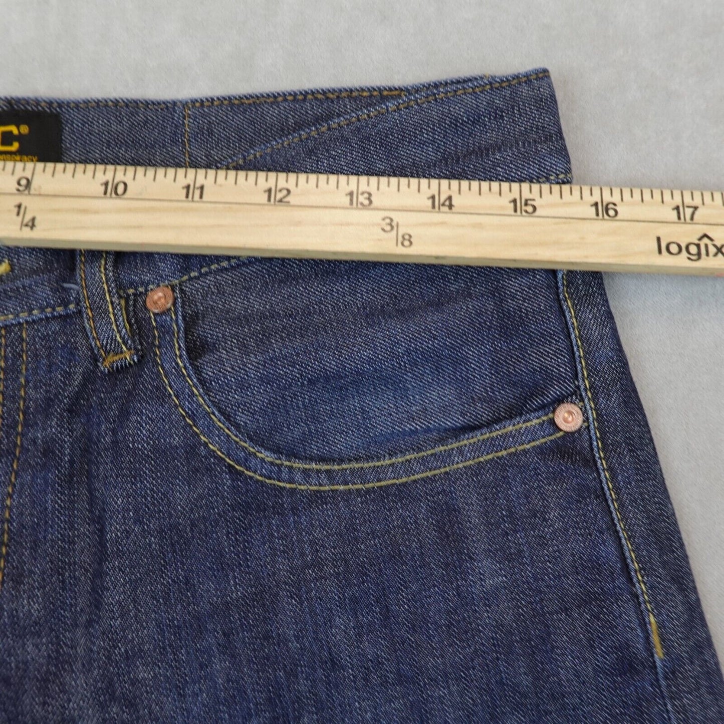 WESC Jeans Mens 31x31 Japanese Selvage Stretch Blue Denim Cotton Pants