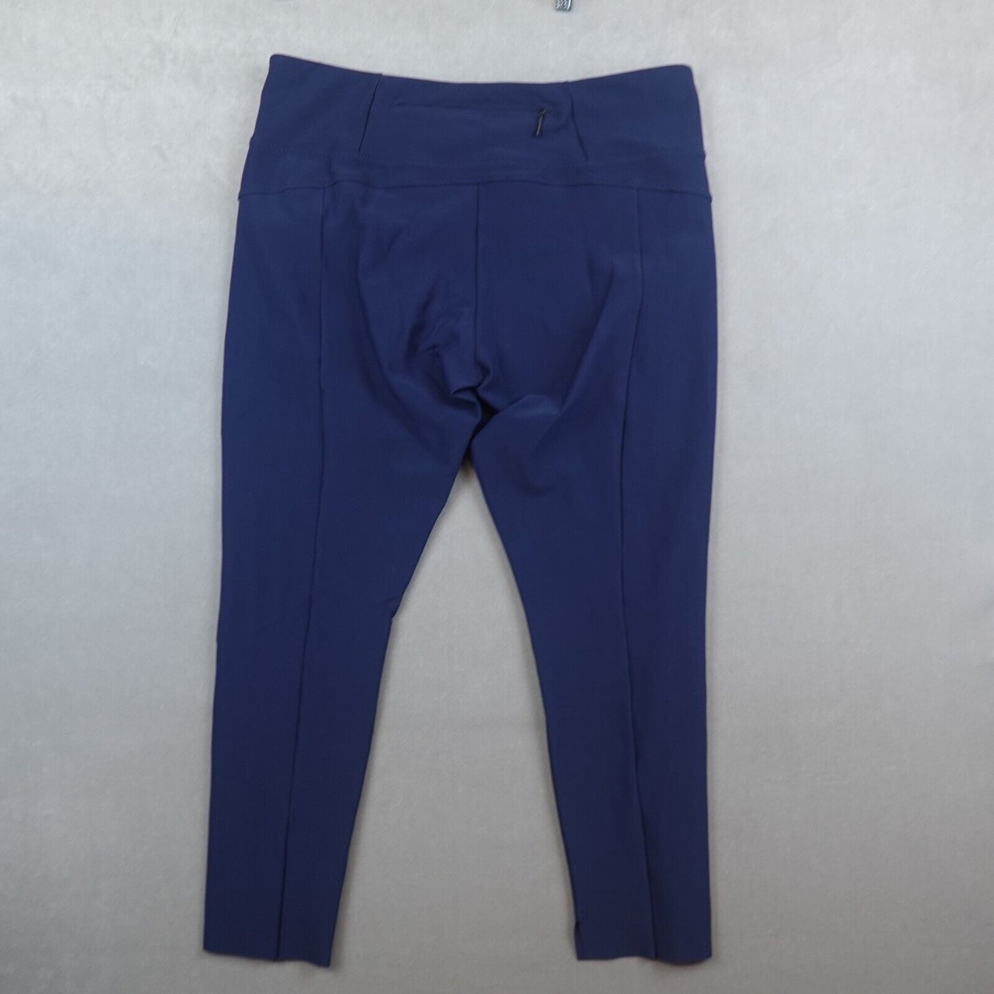 Athleta Stellar Trouser Pants High Rise Ankle Stretch Blue Size Large Petite