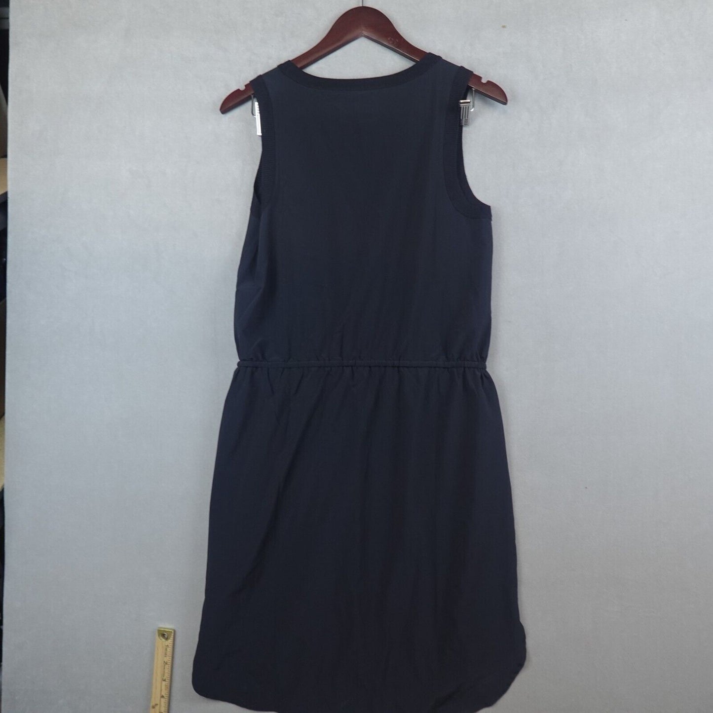 Athleta Rincon Dress Womens Size Small Travel Black Cinch Waist Quick Dry Casual