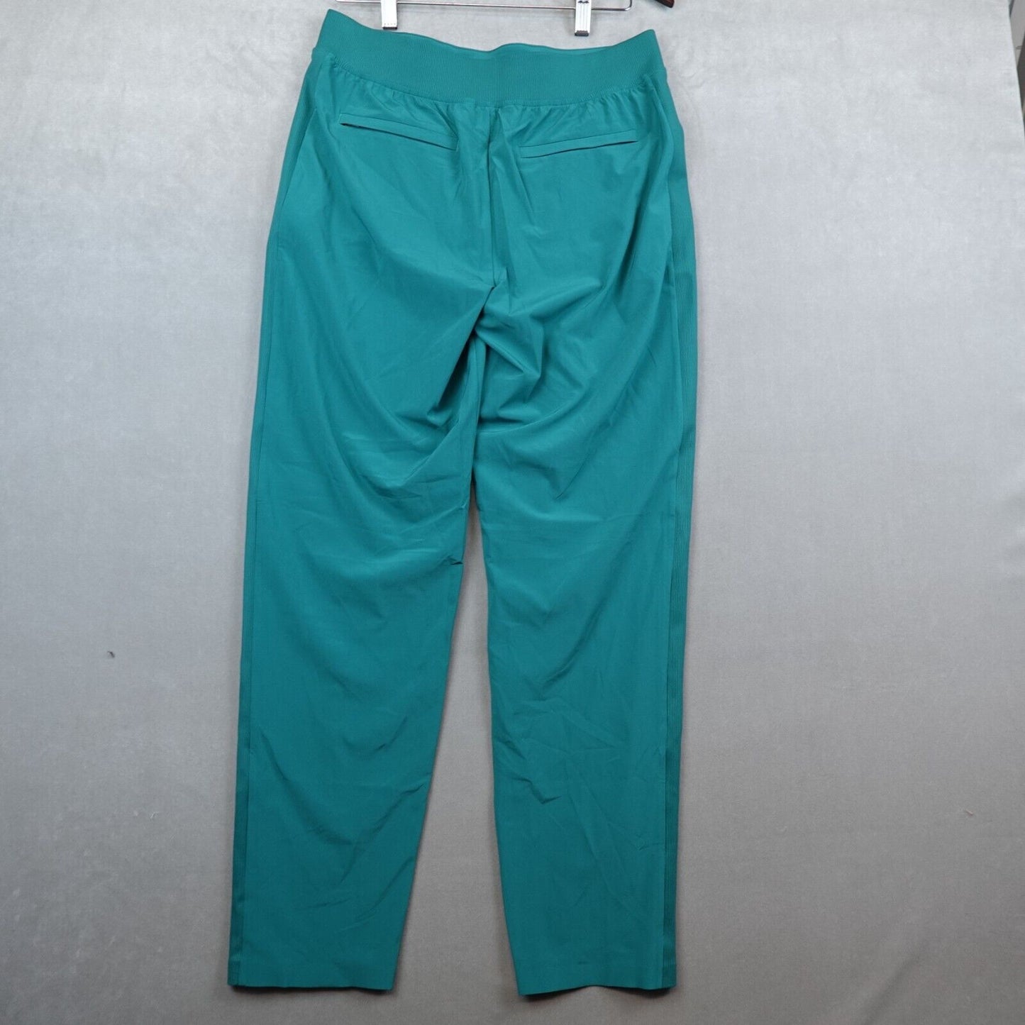 ATHLETA Brooklyn Pants Women 8 Tall Ankle High Rise Pull On Green Pockets Travel